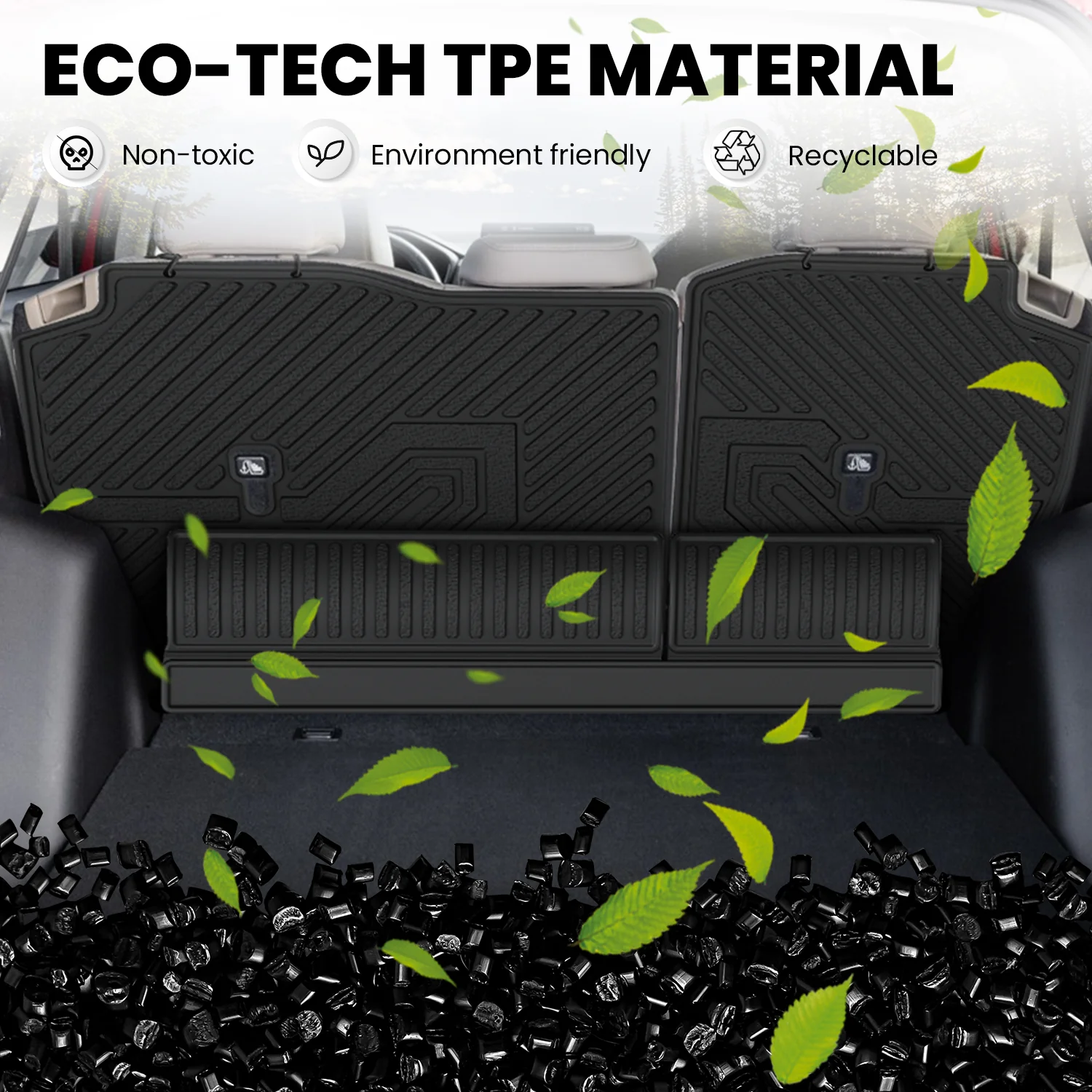 Fit for 2011-2024 Infiniti QX80 Floor Mats or Cargo & Seatback Mats, Fit 8seats(2nd Row Bench Seats) - Image 7