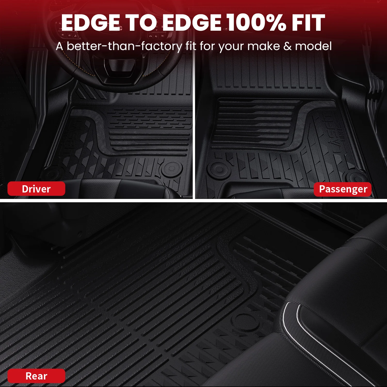 Fit for 2019-2026 Ram 2500 3500 Floor Mats, Fit Without Power Take-Off (PTO) KIT & Carpet Floor Only - Image 21