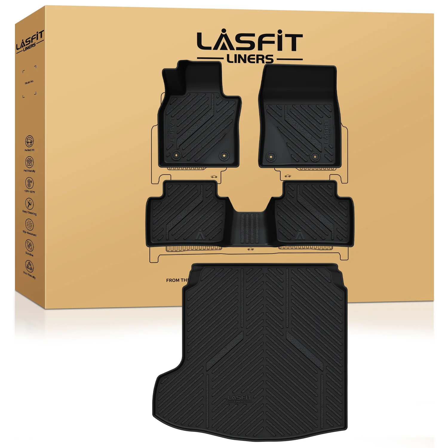 Fit for 2019-2026 Mazda Mazda3 All-weather Floor Mats - Image 9