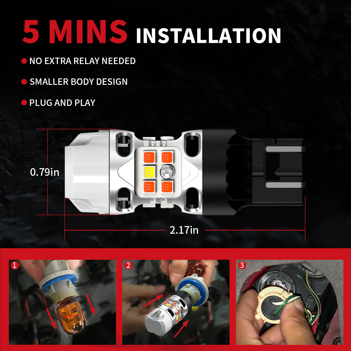 Fit for 2011-2015 Chevrolet Cruze H13 LED Bulbs Exterior Interior Lights - Image 18