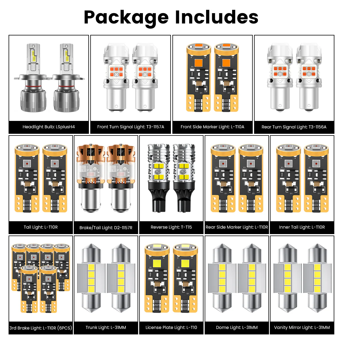 Fit for 2020-2022 Kia Soul LED Bulbs Upgrade - Image 7