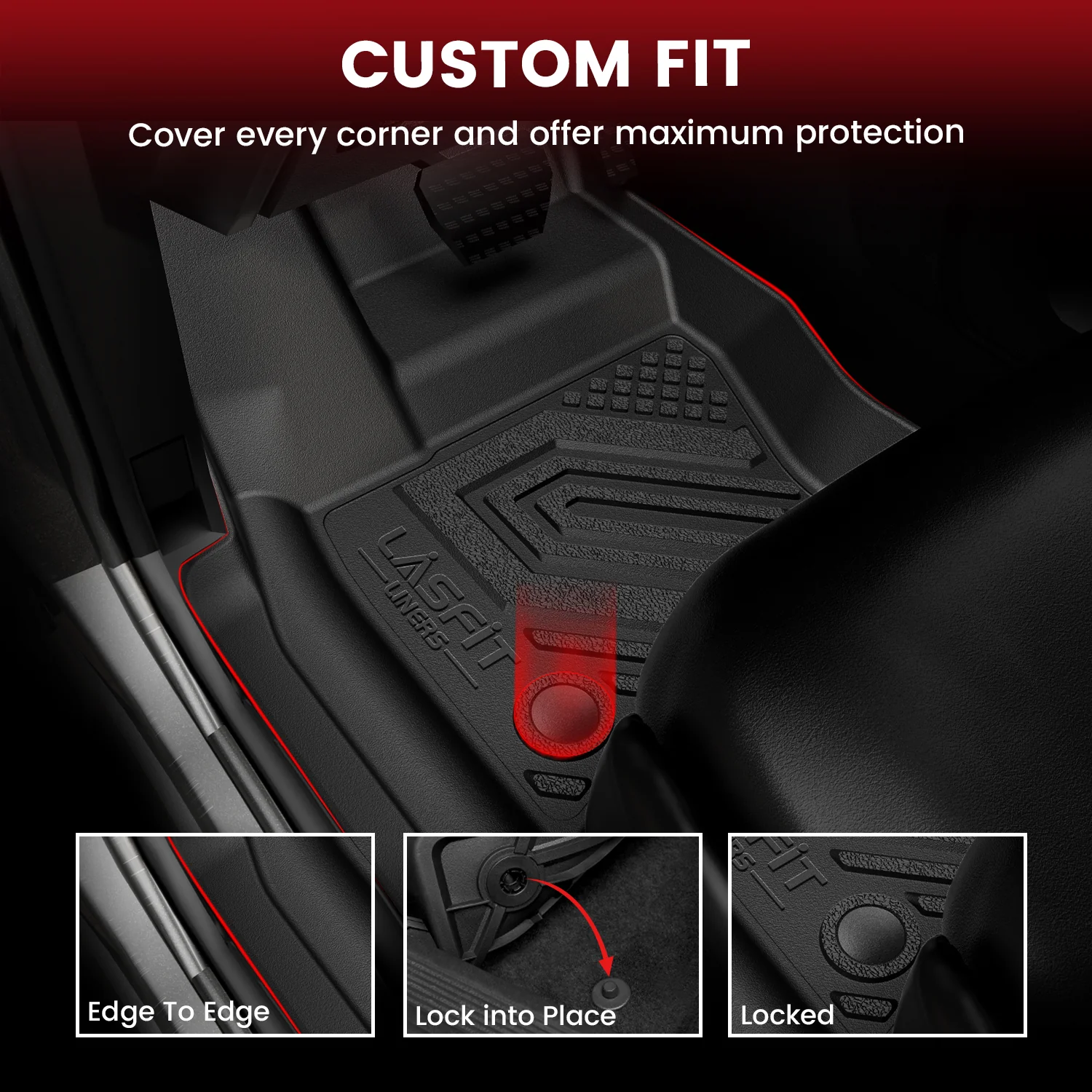 Fit for 2020-2026 Land Rover Defender 110 Floor Mats & Cargo Mat - Image 5
