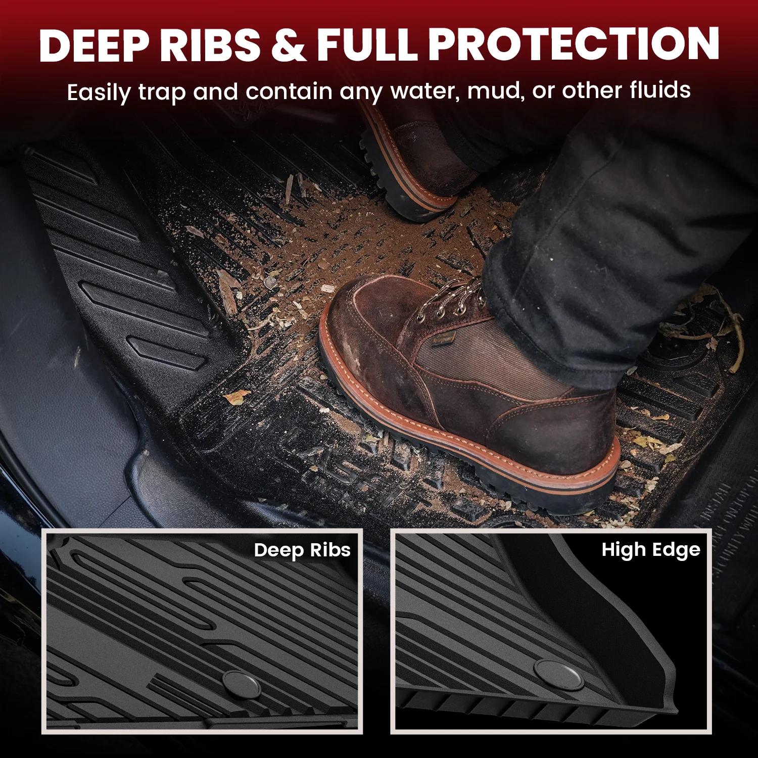Fit for 2020-2026 Ford Explorer Floor Mats or Seatback & Cargo Mats - Image 16