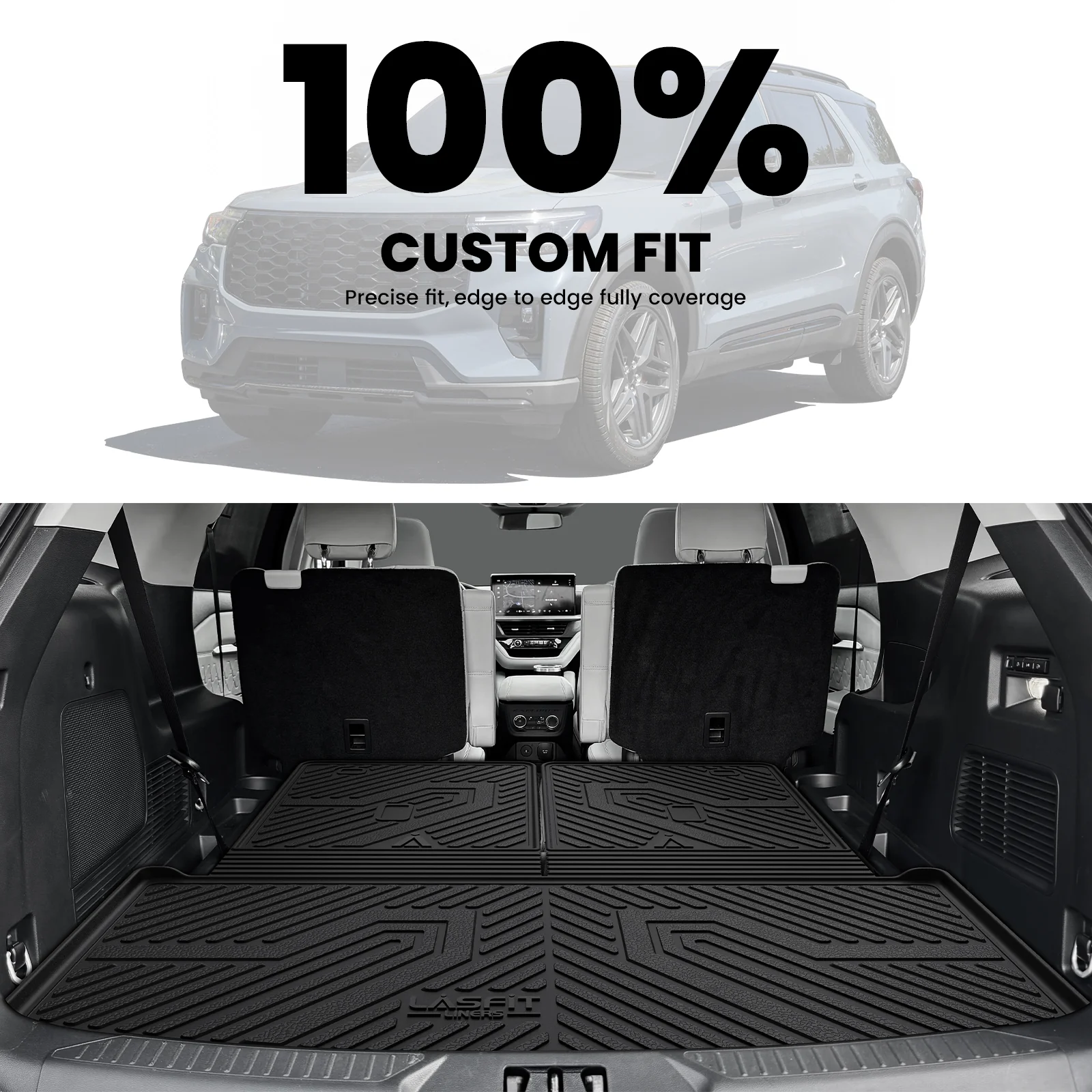 Fit for 2020-2026 Ford Explorer Floor Mats or Seatback & Cargo Mats - Image 32