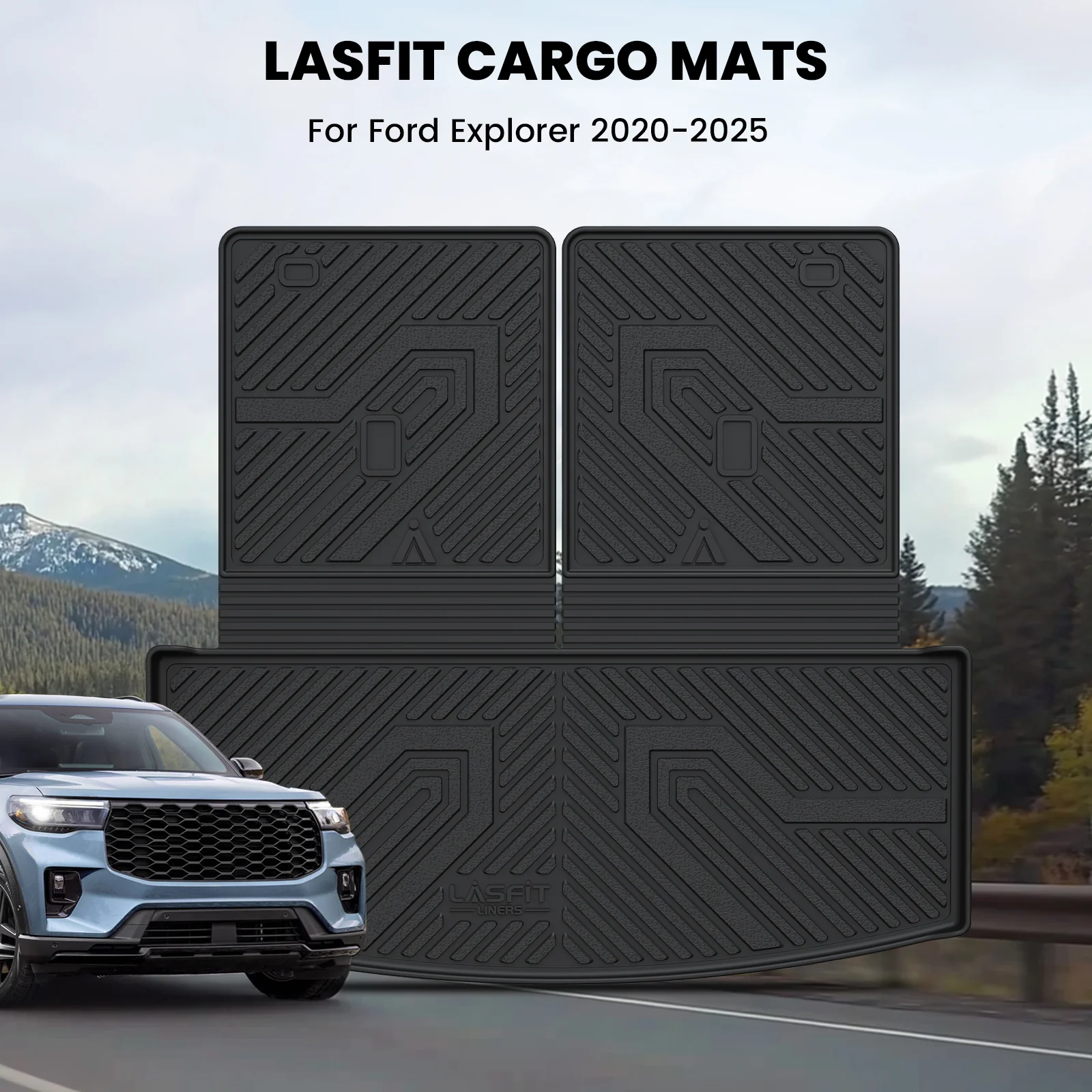 Fit for 2020-2026 Ford Explorer Floor Mats or Seatback & Cargo Mats - Image 36