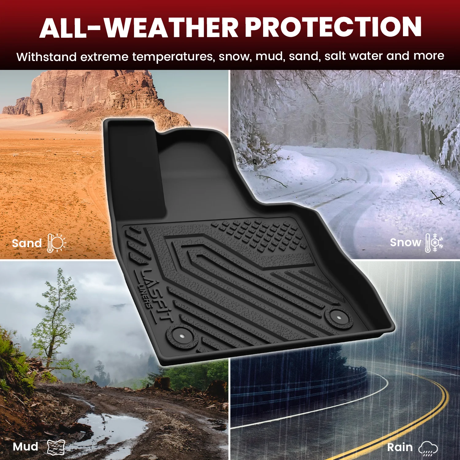 Fit for 2020-2026 Ford Explorer Floor Mats or Seatback & Cargo Mats - Image 59