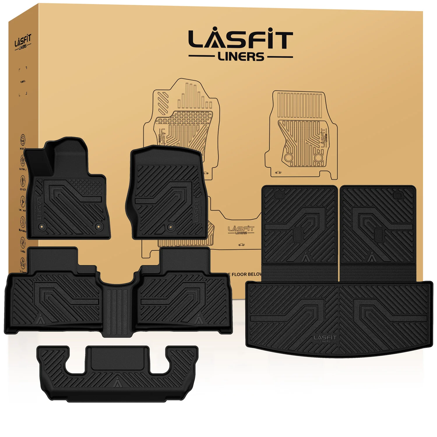 Fit for 2020-2026 Ford Explorer Floor Mats or Seatback & Cargo Mats - Image 9
