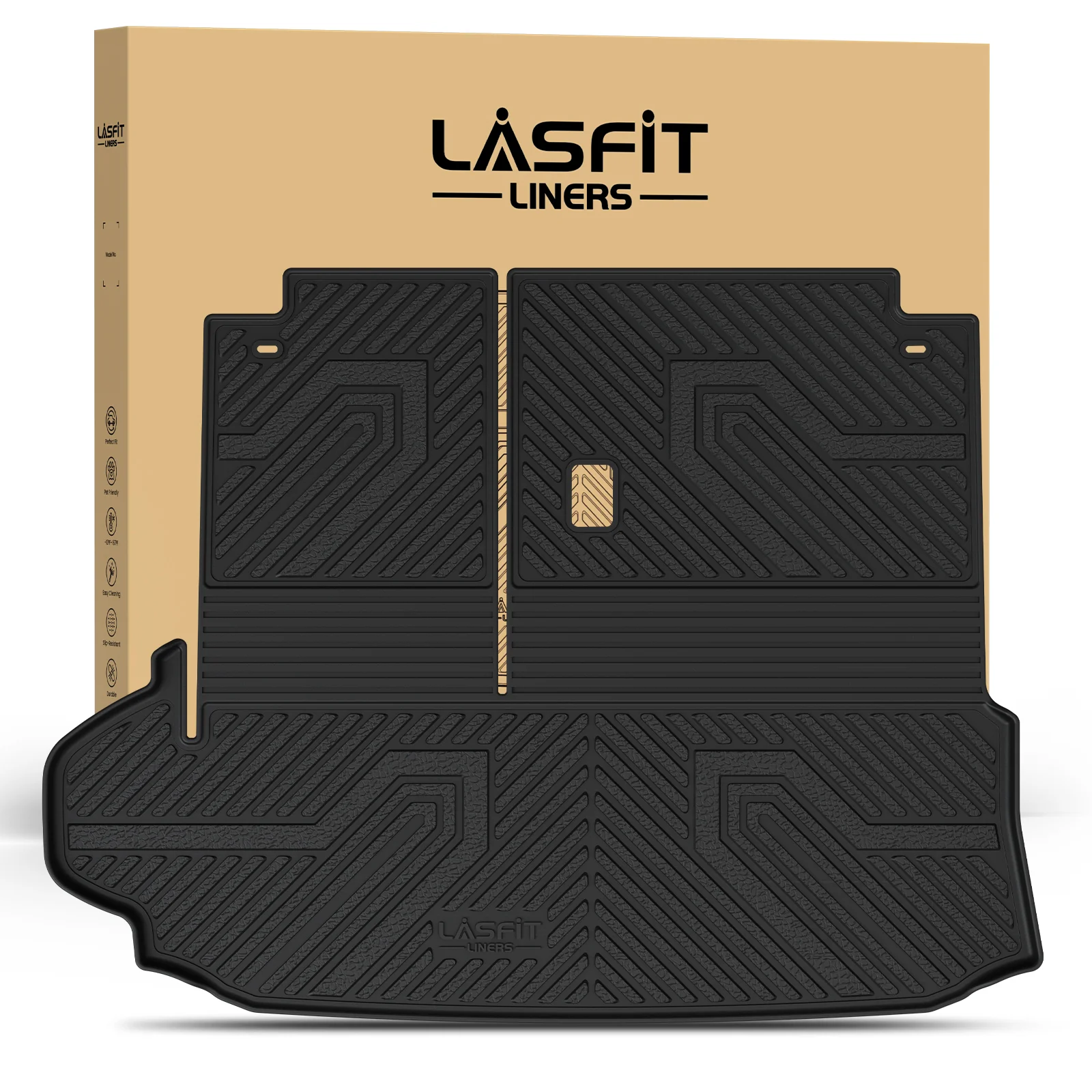 Fit for 2020-2026 Toyota Highlander Hybrid Floor Mats & Seatback & Cargo Mat, Fit AWD & Without Subwoofer Only - Image 19