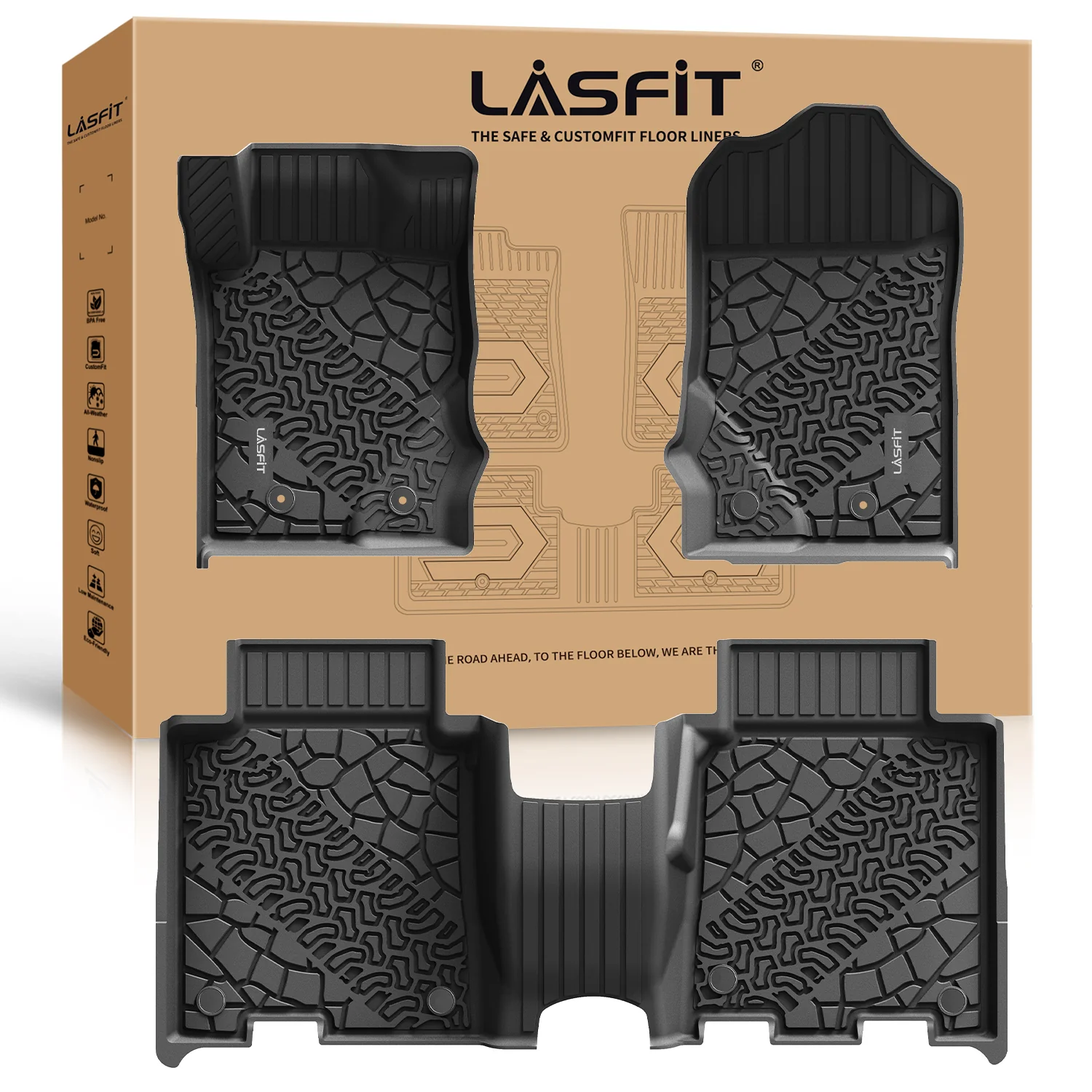 Fit for 2021-2026 Ford Bronco Custom Floor Mats or Cargo Mat, Not For Sport, Fit 4-Door & Not Rubberized Flooring - Image 17