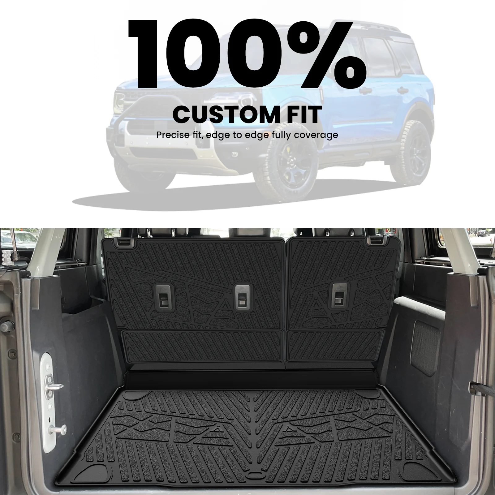Fit for 2021-2026 Ford Bronco Custom Floor Mats or Cargo Mat, Not For Sport, Fit 4-Door & Not Rubberized Flooring - Image 19