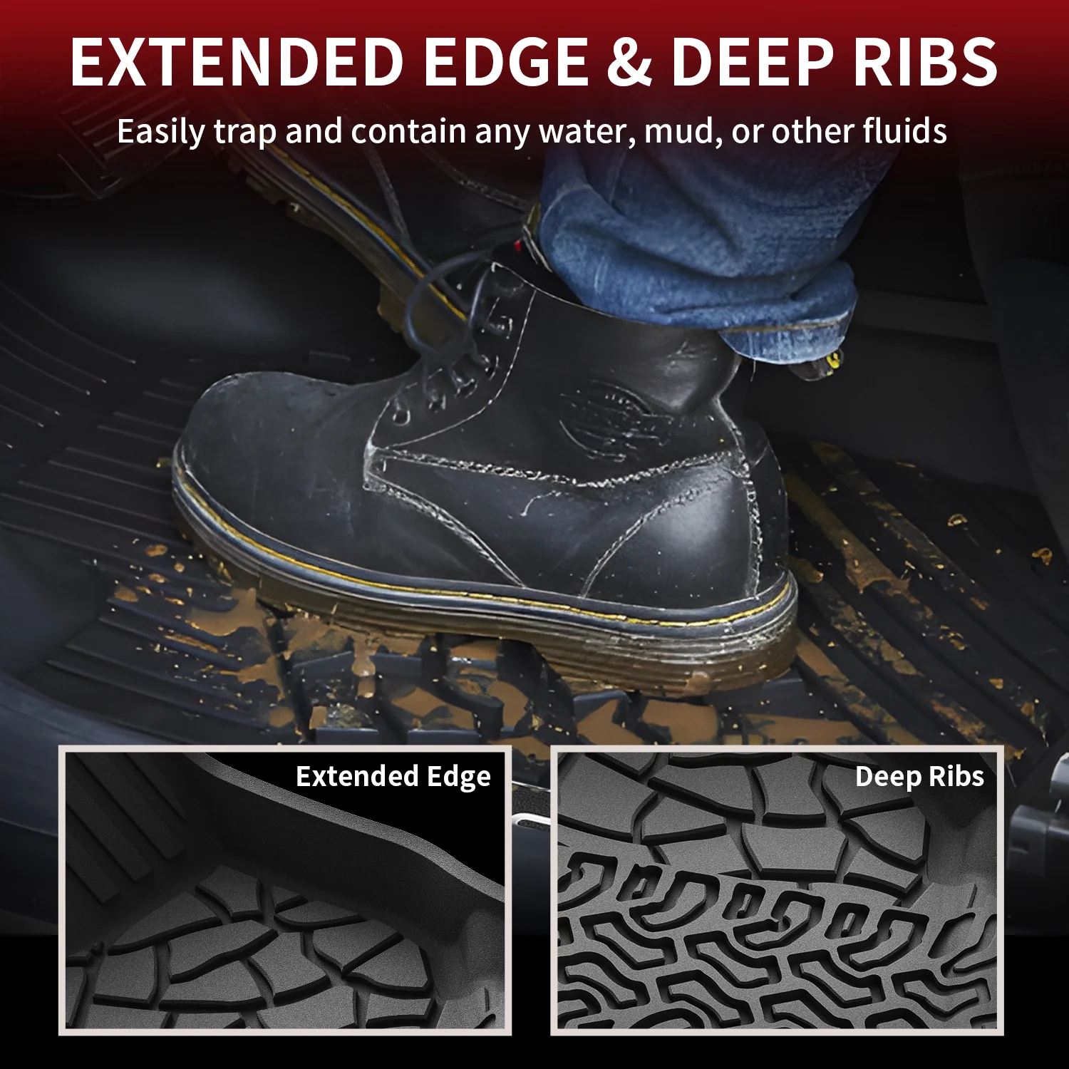 Fit for 2021-2026 Ford Bronco Custom Floor Mats or Cargo Mat, Not For Sport, Fit 4-Door & Not Rubberized Flooring - Image 5