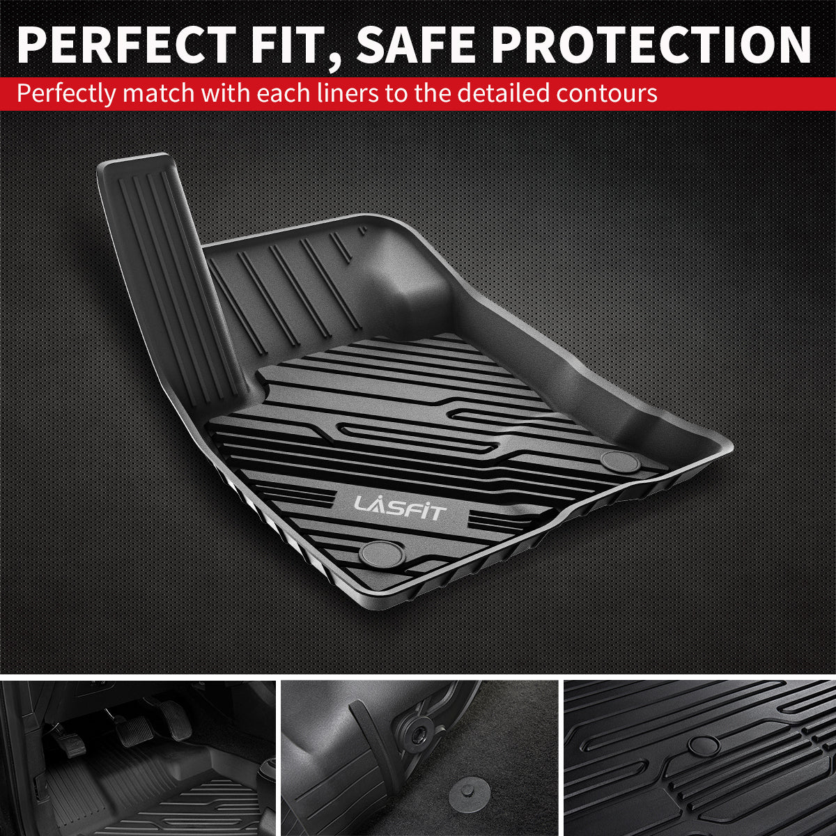 Fit for 2021-2026 Ford Bronco Sport Custom Floor Mats & Cargo Mat, Fit Carpet Floor Only - Image 12