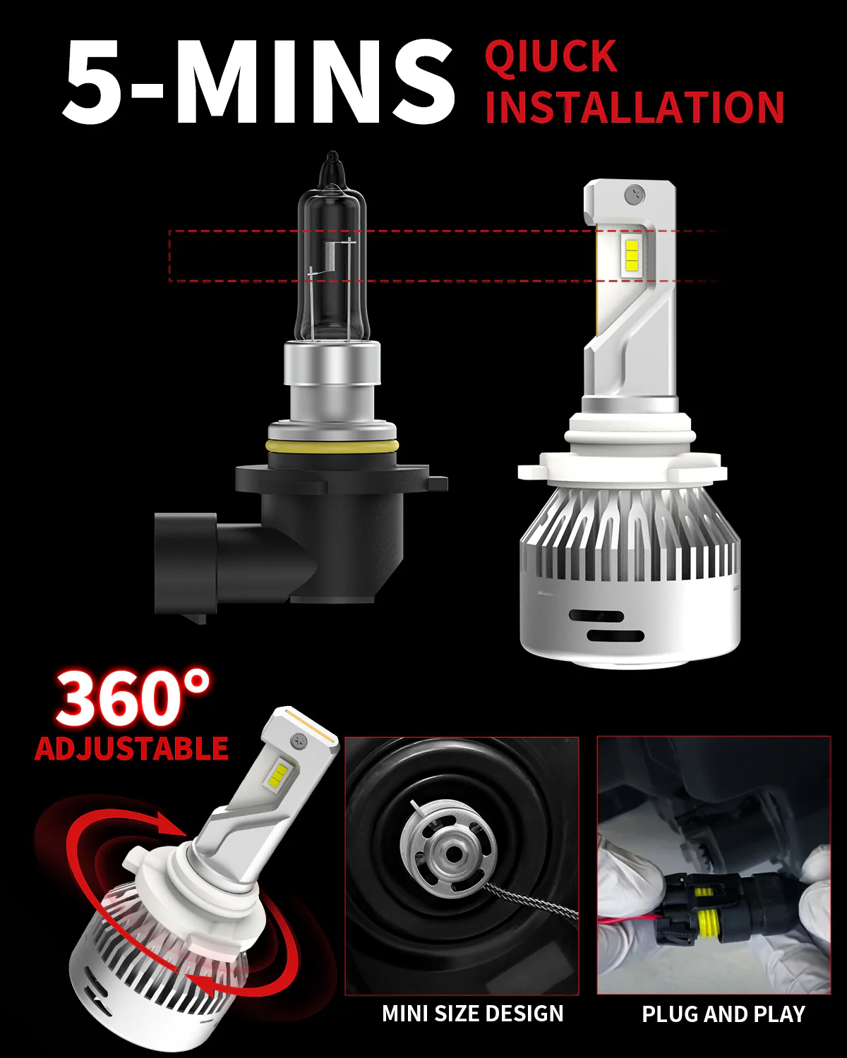 Fit for 2018-2024 Nissan Leaf LED Bulbs Upgrade | Tested and Verified - Image 20