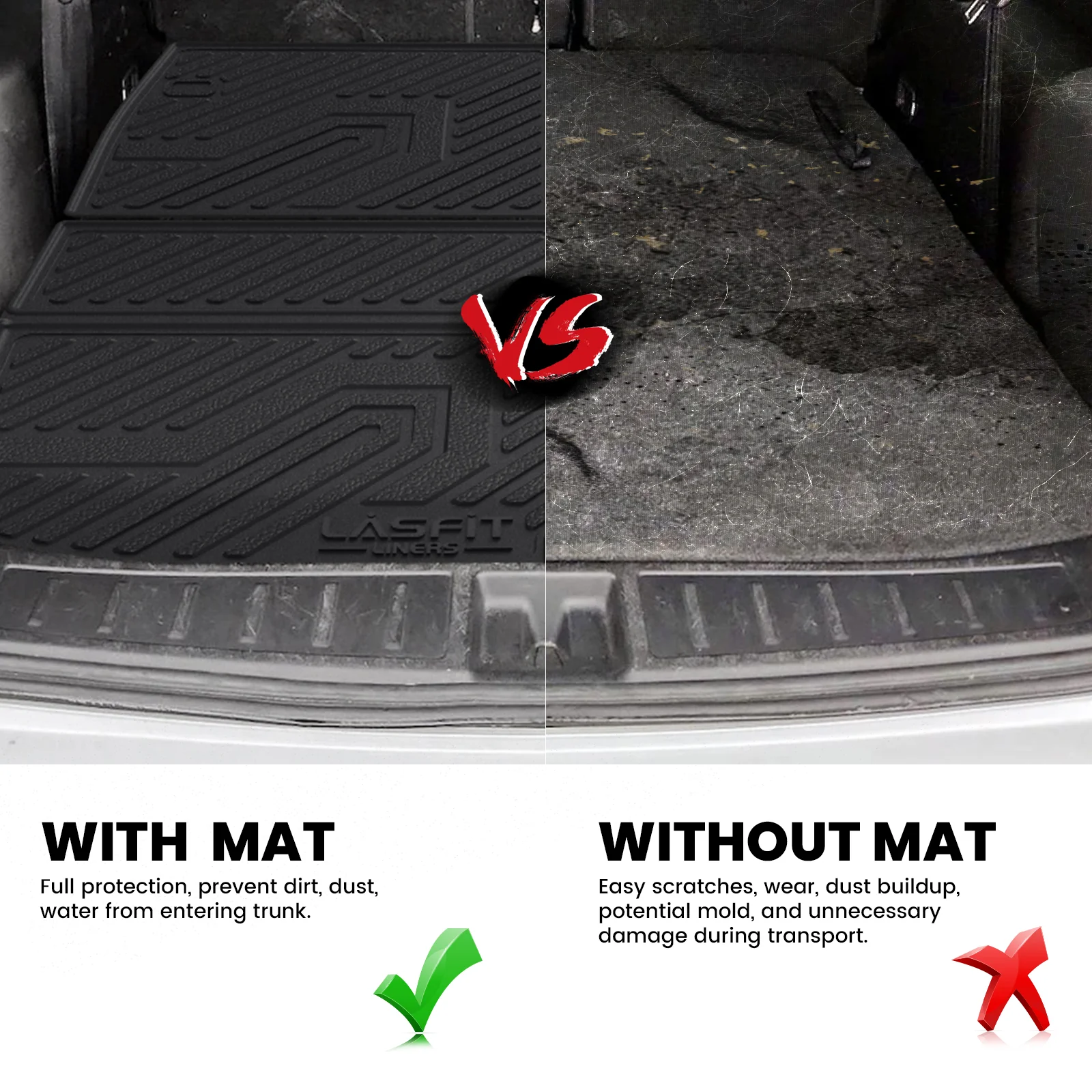 Fit for 2022-2025 Mitsubishi Outlander Floor Mats or Seatback & Cargo Mats, Not Fit PHEV or Sport Models - Image 11
