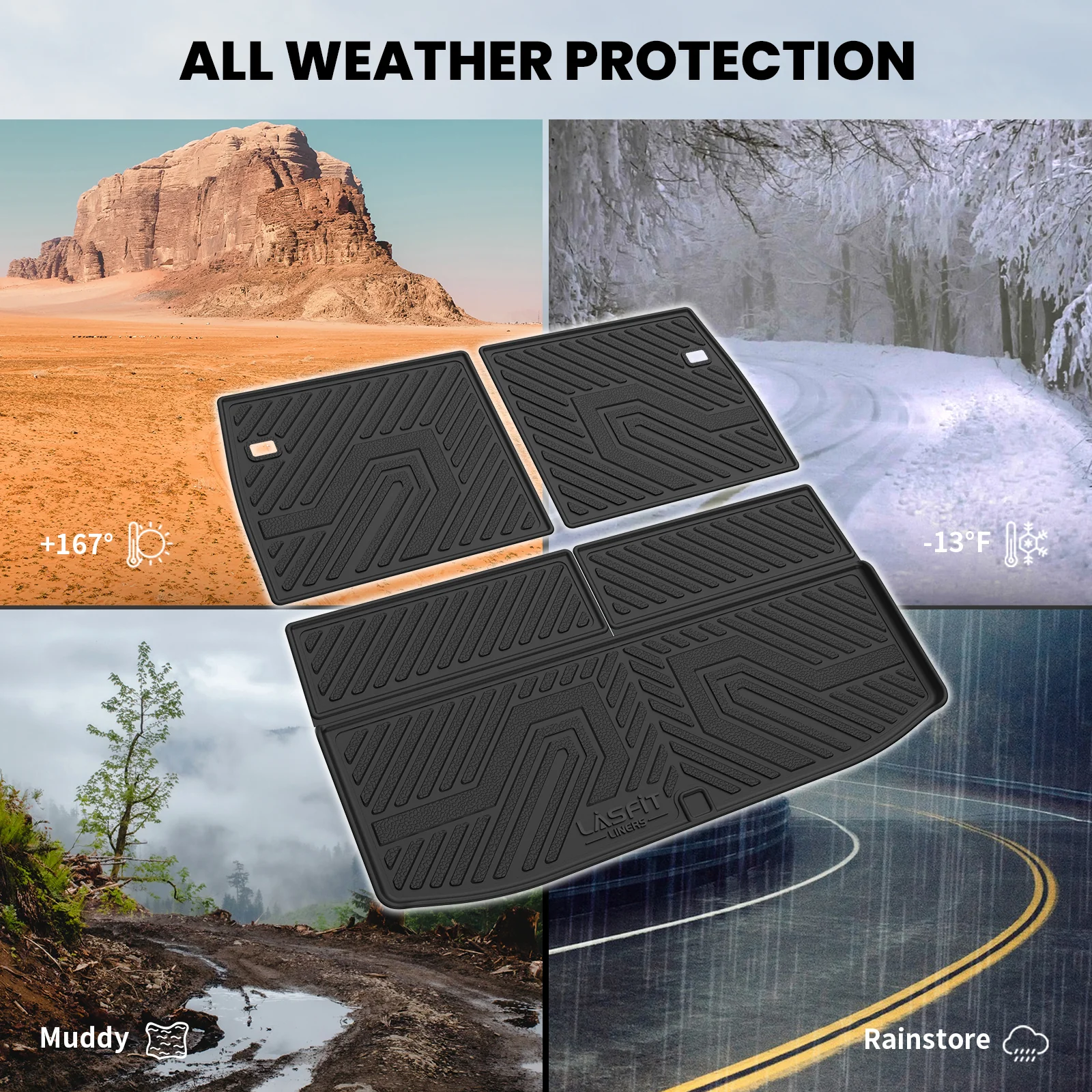 Fit for 2022-2025 Mitsubishi Outlander Floor Mats or Seatback & Cargo Mats, Not Fit PHEV or Sport Models - Image 14