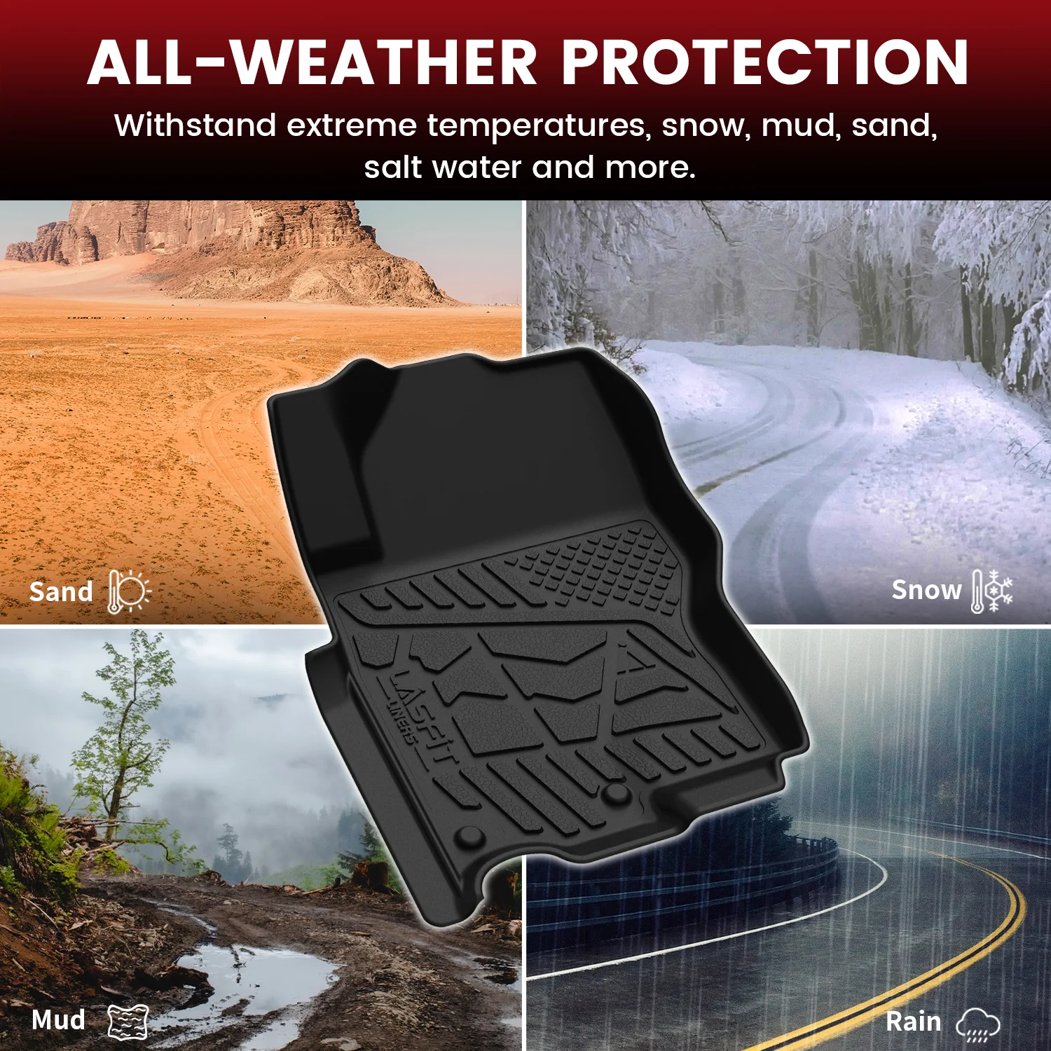 Fit for 2022-2026 Nissan Frontier TPE Floor Mats - Image 15