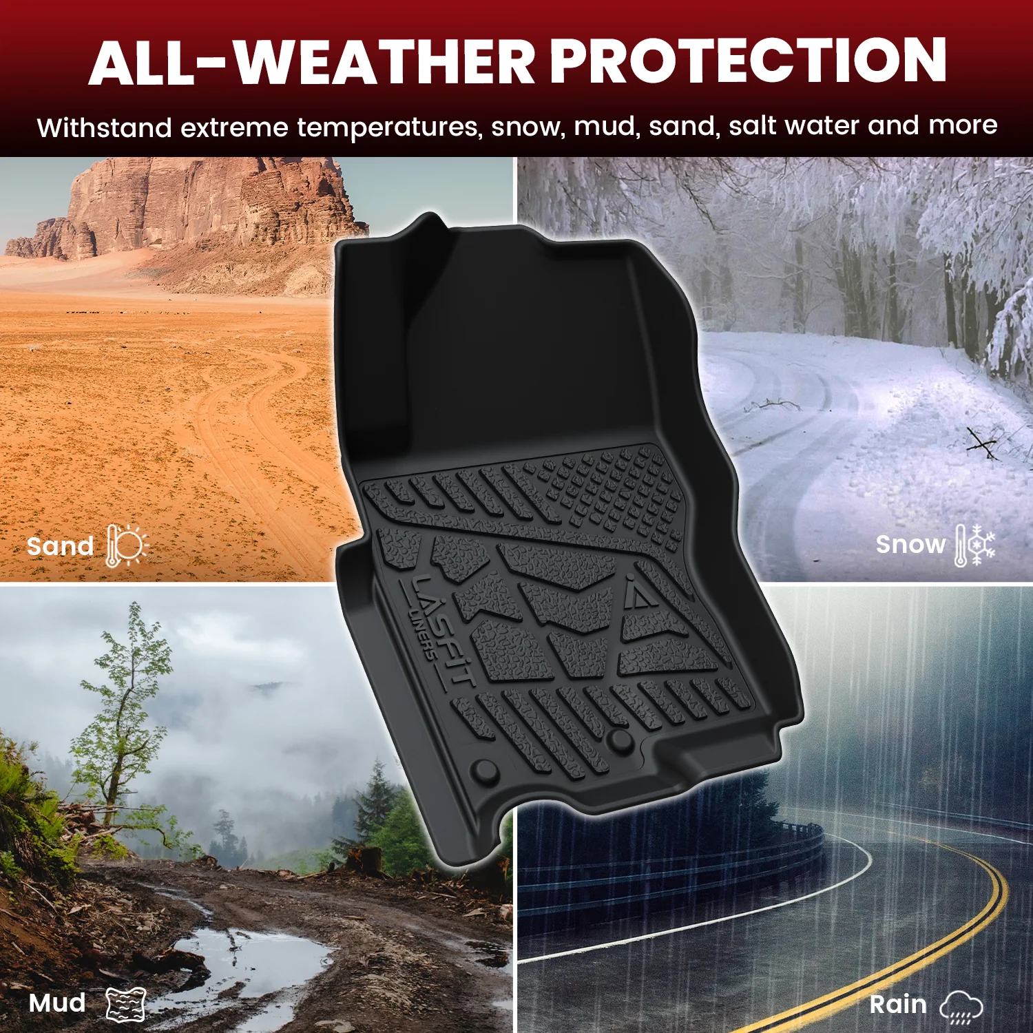 Fit for 2022-2026 Nissan Frontier TPE Floor Mats - Image 4