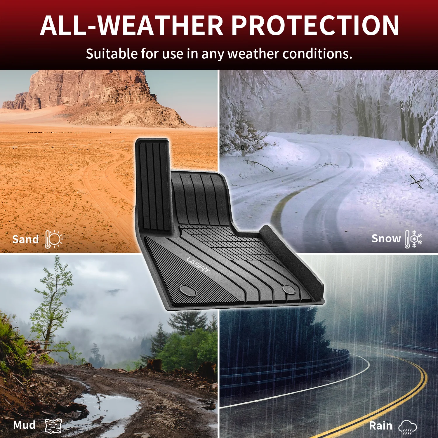 Fit for 2019-2026 BMW X7 Floor Mats, Fit 7 Seats Only, Not Fit 6 Seats - Image 5