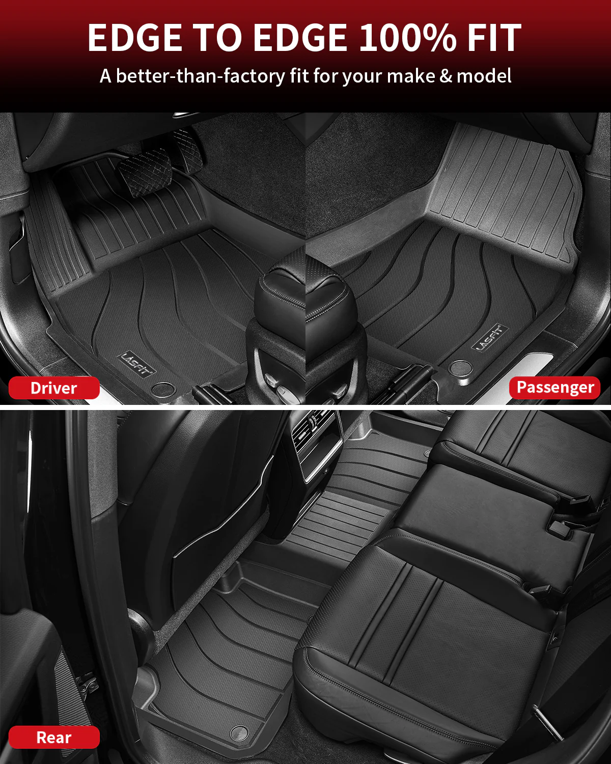 Fit for 2019-2026 Porsche Cayenne Floor Mats, E-Hybrid & Coupe Included - Image 3