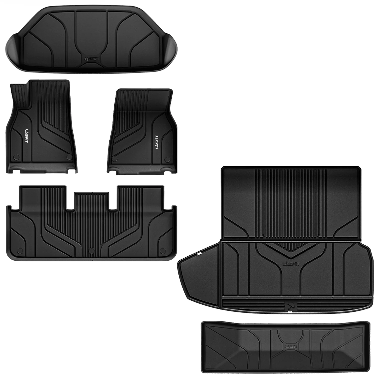 Fit for 2021-2024 Tesla Model S Custom Floor Mats or Frunk & Trunk Well & Cargo Mats