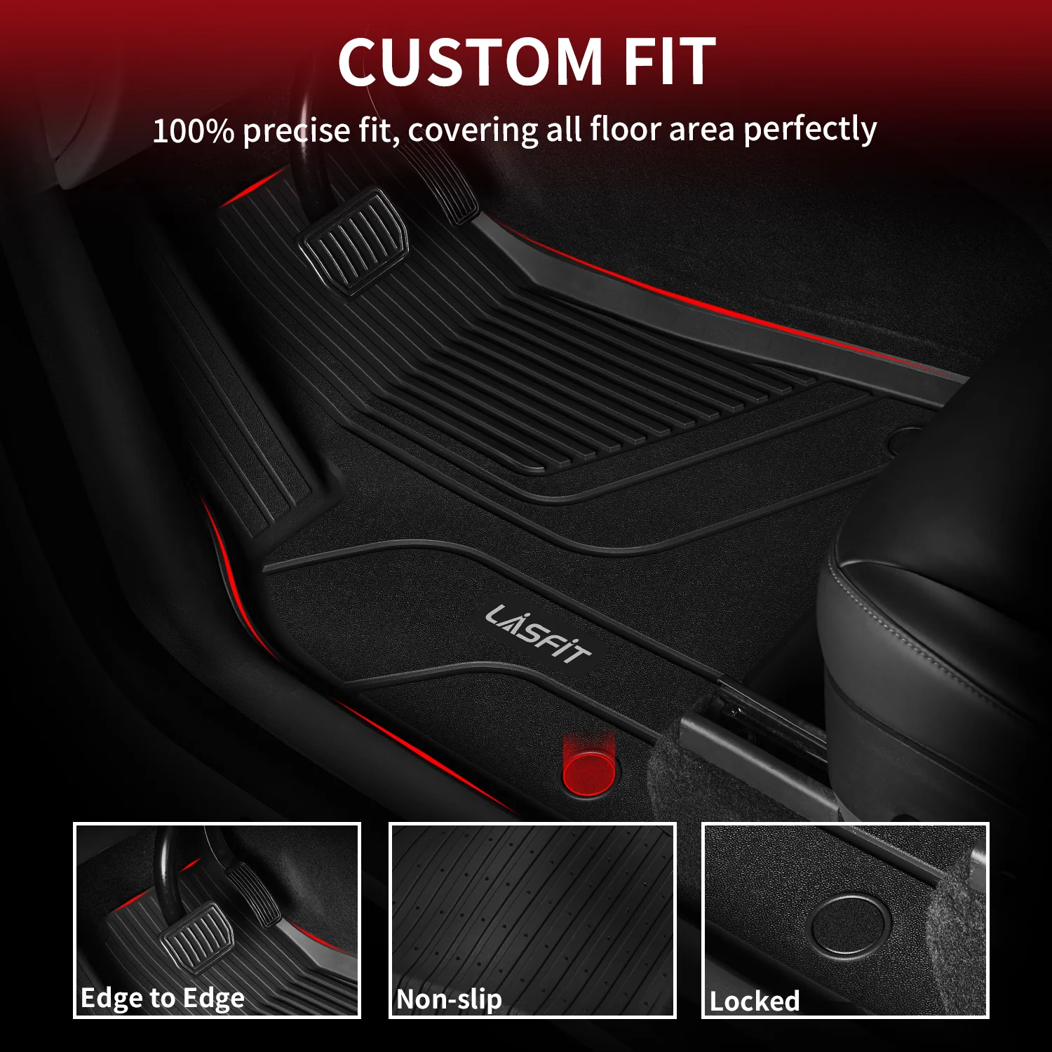 Fit for 2021-2024 Tesla Model S Custom Floor Mats or Frunk & Trunk Well & Cargo Mats - Image 12