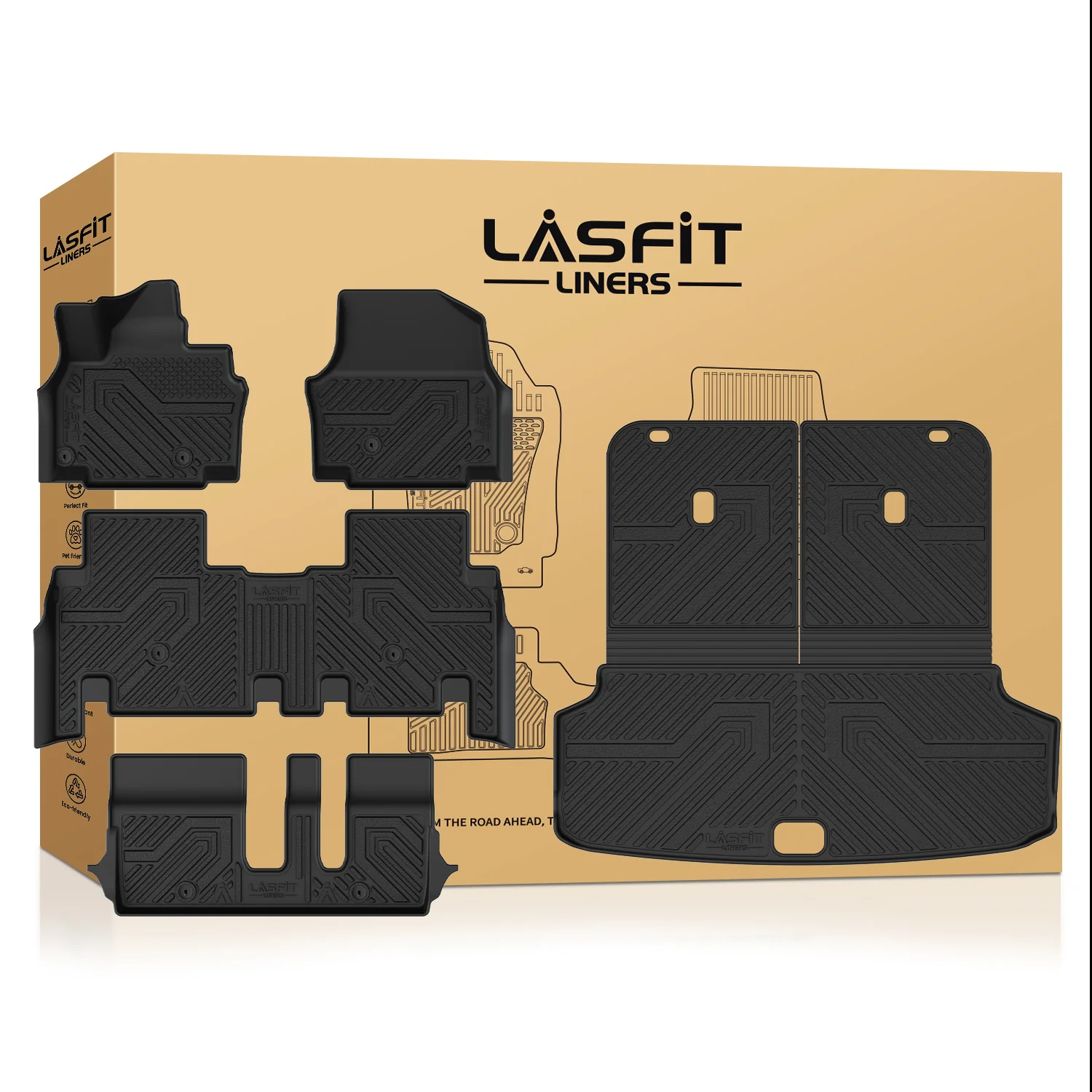 Fit for 2024-2026 Kia EV9 Floor Mats or 3rd Row Seatback & Cargo Mat - Image 25