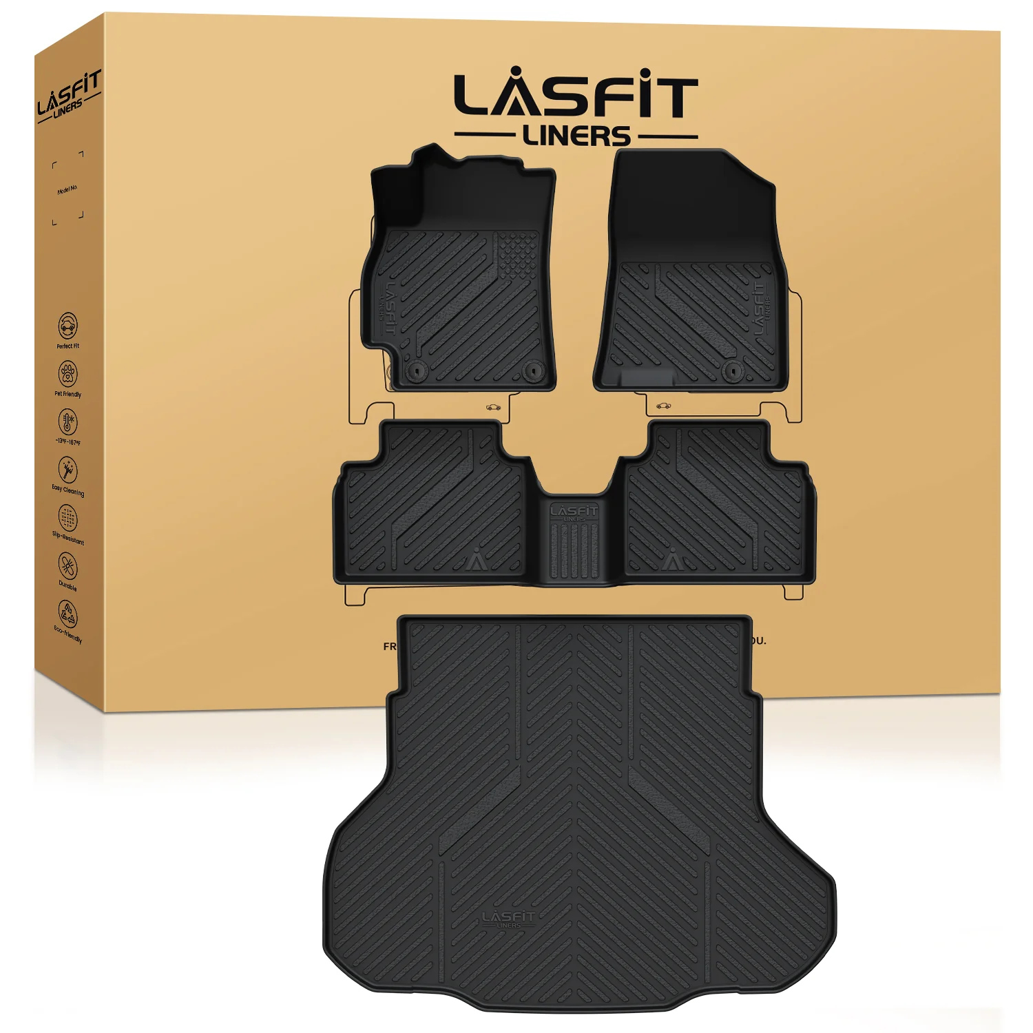 Fit for 2025-2026 Kia K4 Floor Mats or Cargo Mat, Not Fit LX Model or K4 Hatchback - Image 8