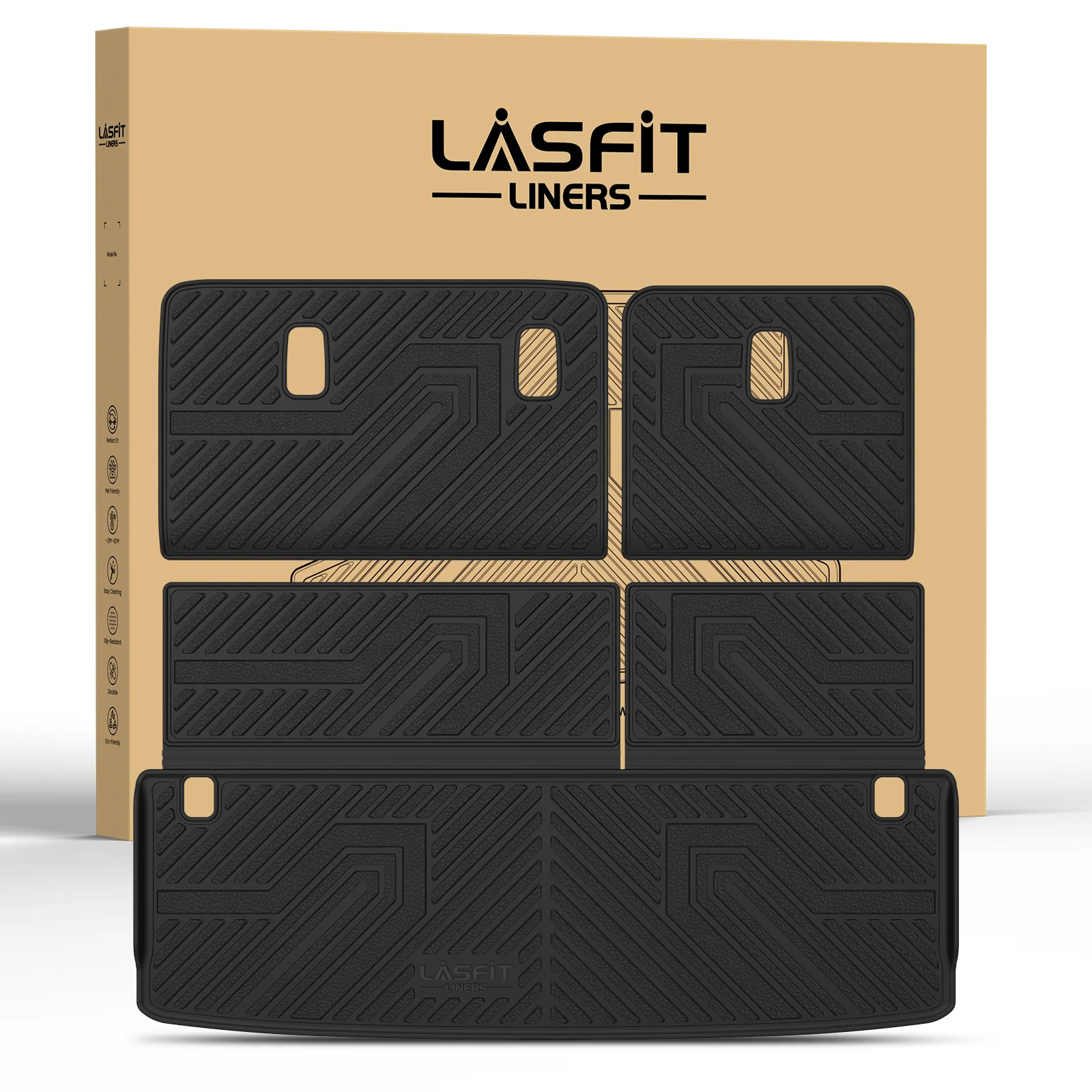 Fit for 2025-2026 Infiniti QX80 Floor Mats or Cargo Mat & Seatback Mats, Not Compatible with Models Equipped with Cargo Shelf - Image 27