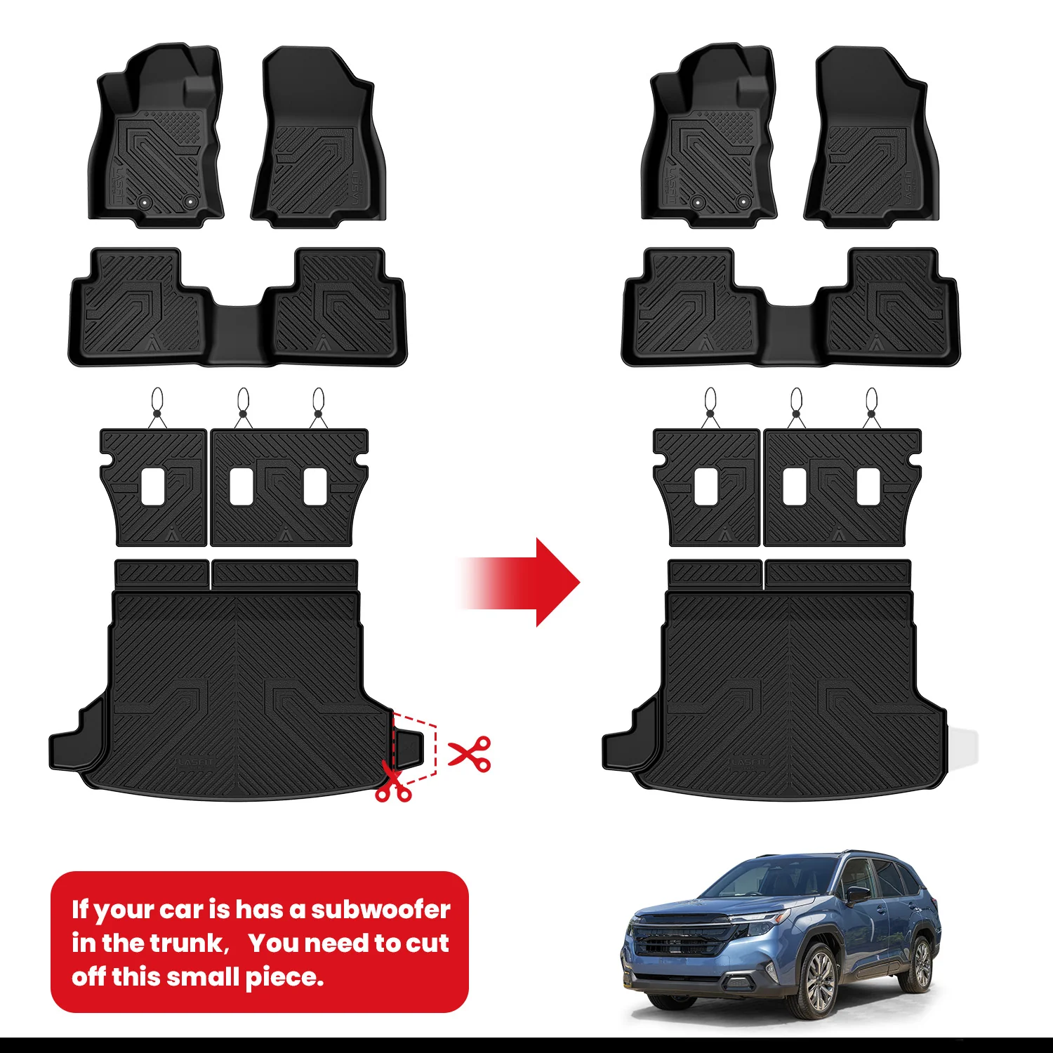 Fit for 2025-2026 Subaru Forester Floor Mats or Cargo & Seatback Mats - Image 49