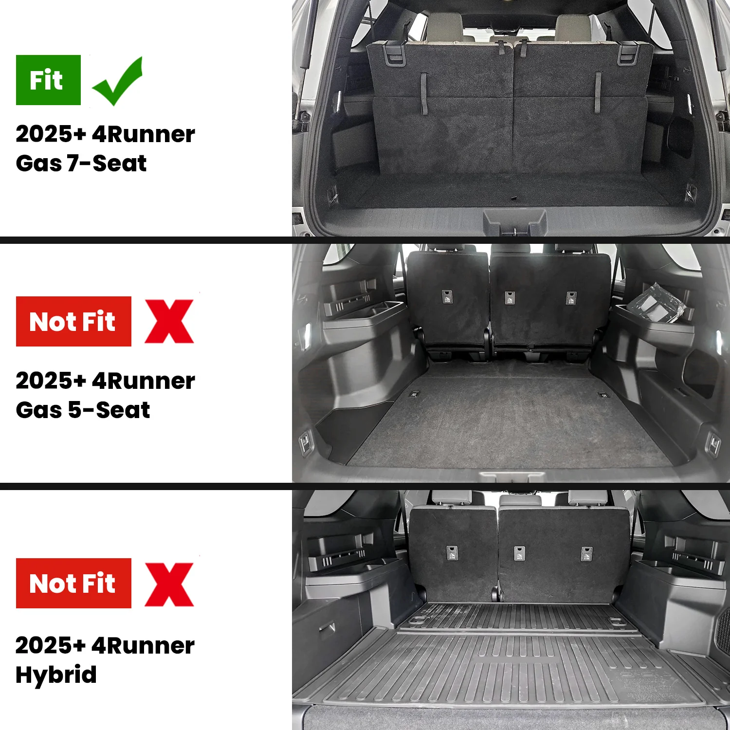 Fit for 2025-2026 Toyota 4Runner Floor Mats or Seatback Mat or Cargo Mat - Image 91