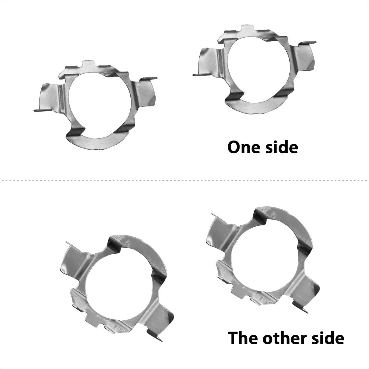 TK001 2x H7 LED Bulb Holder Adapter Retainer Fit for Mercedes-Benz Volkswagen - Image 4