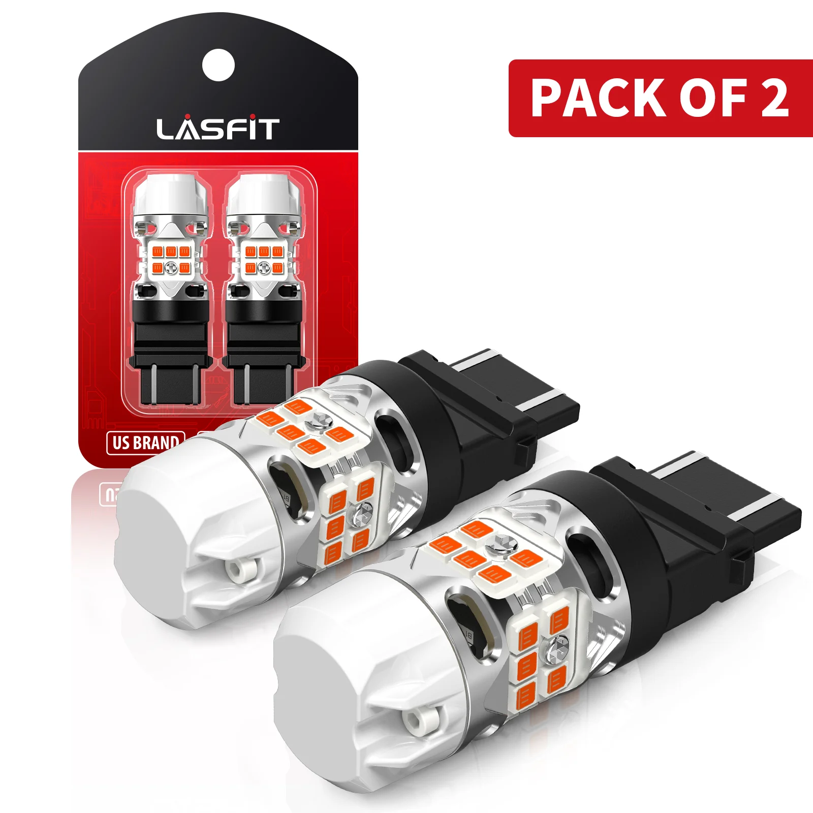 3157 4157 LED Turn Signal Bulbs CanBus-Ready Amber | T3 Series - Image 17