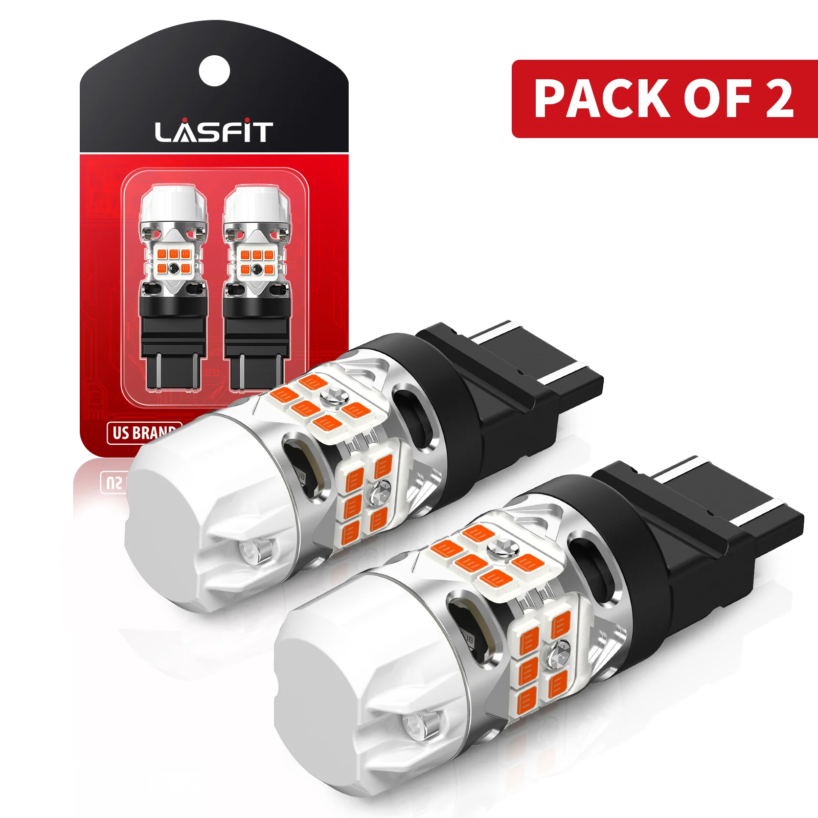 4257 LED Turn Signal Bulbs CanBus-Ready Amber | T3 Series - Image 16