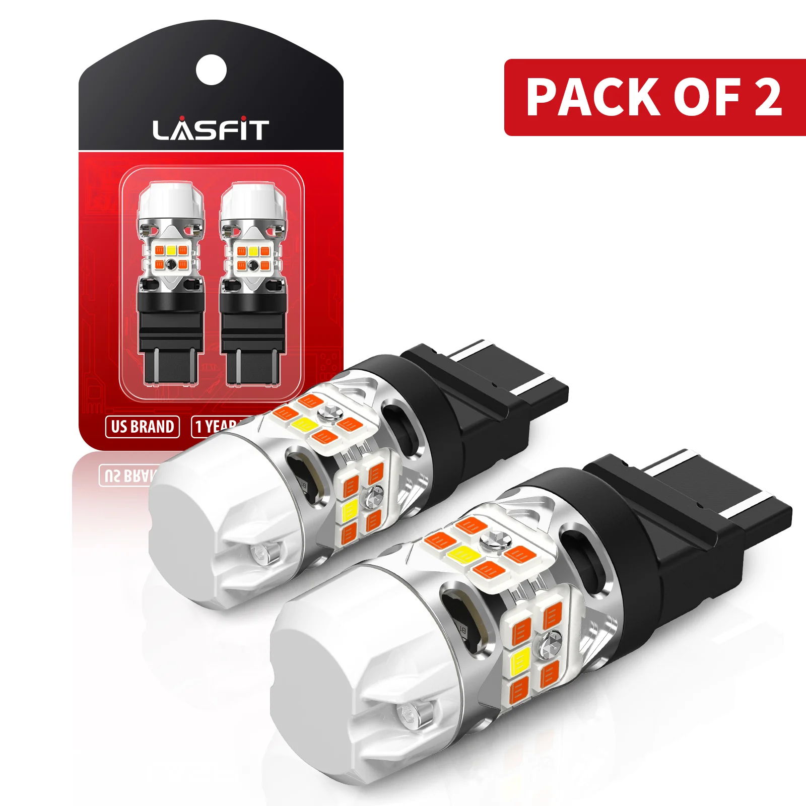 4257 LED Front Turn Signal Bulbs CanBus-Ready Switchback | T3 Series - Image 16