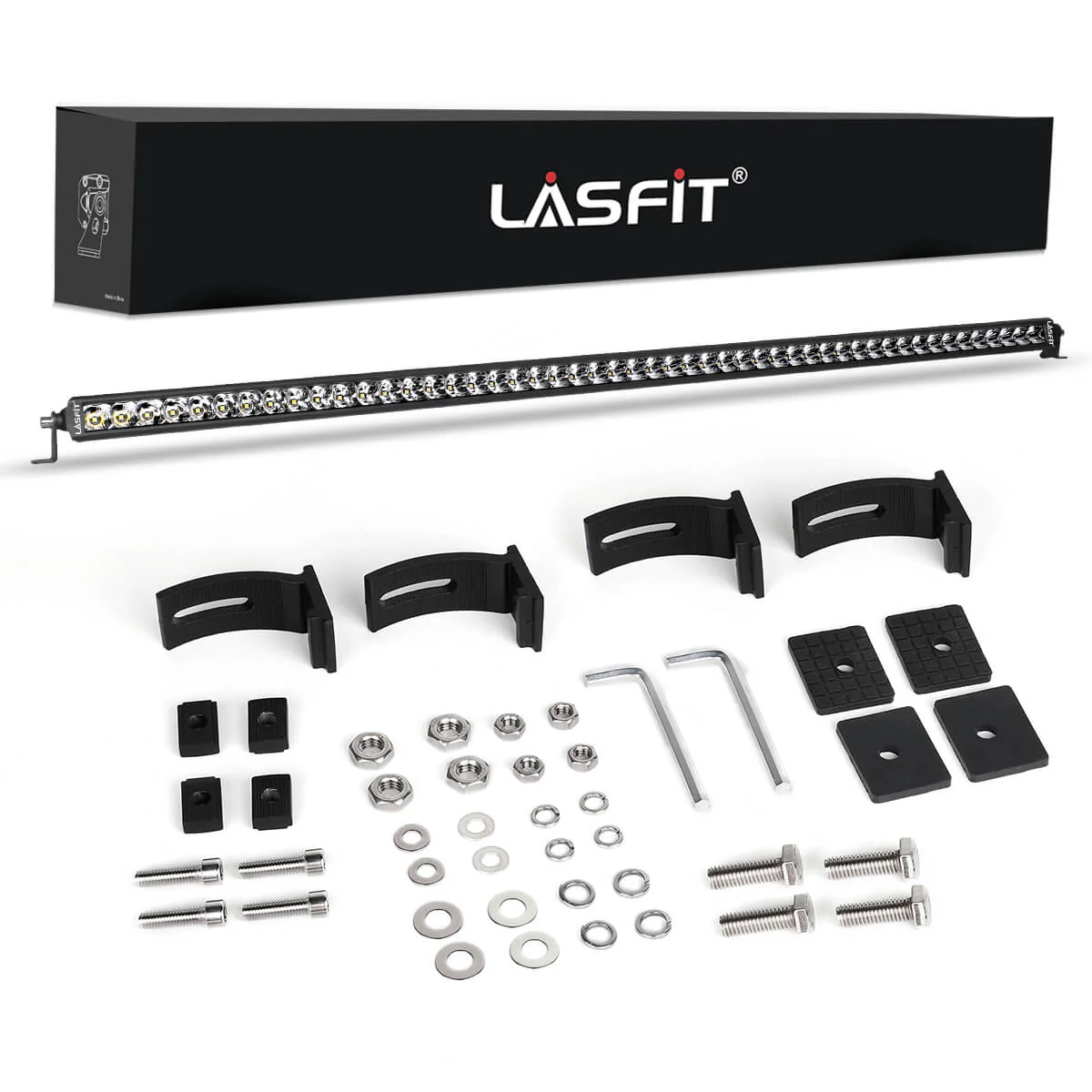 52" Light Bar Hood Mount Kit For 2018-2024 Jeep Wrangler JL Gladiator JT | LASFIT - Image 13