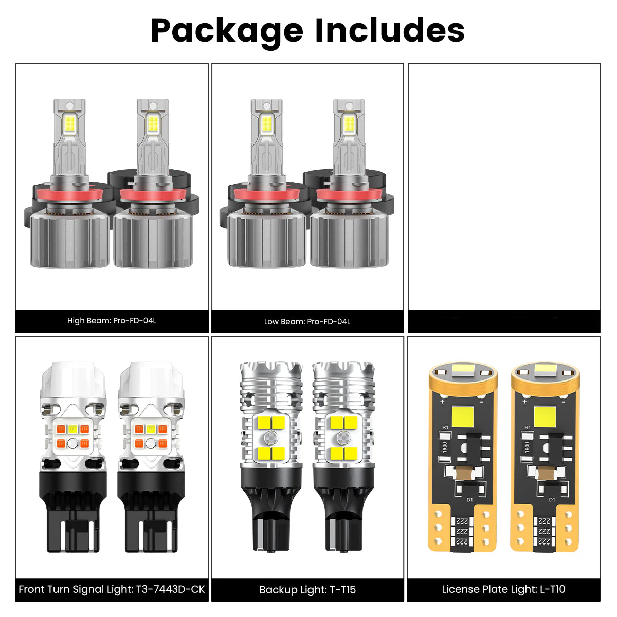 Custom Engineered for 2020-2026 Chevrolet Silverado HD 2500/3500 WT LT Custom LED Bulbs Upgrade | Tested and Verified - Image 9