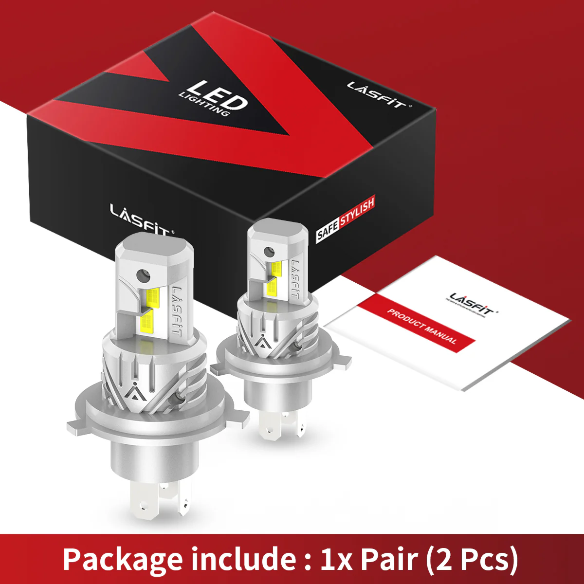 40W 9003 H4 HB2 L1 Plus Series | 4,000LM 6000K LED Bulbs - Image 8