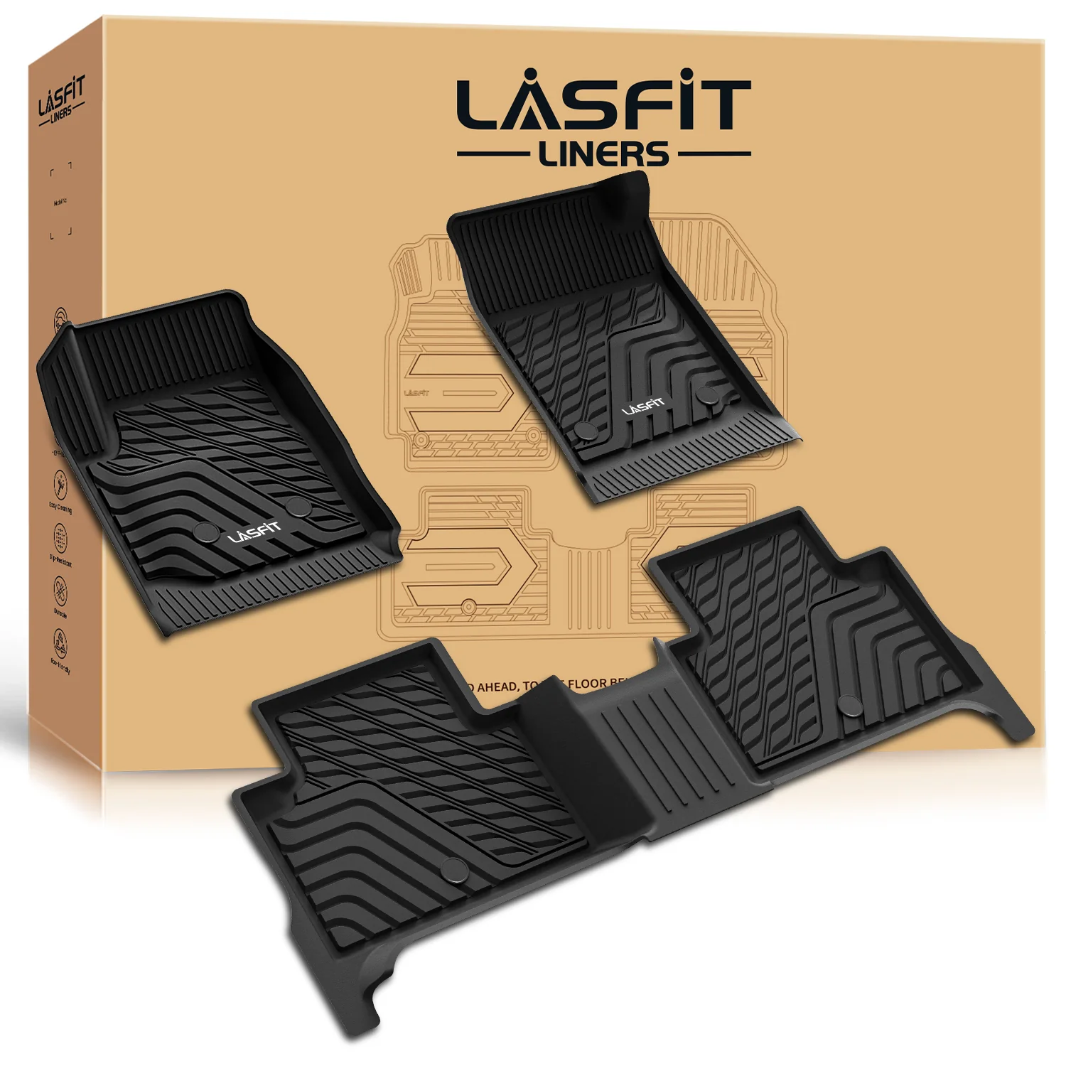 Fit for 2015-2022 GMC Canyon Custom Floor Mats, Fit Carpet Floor Only - Image 9