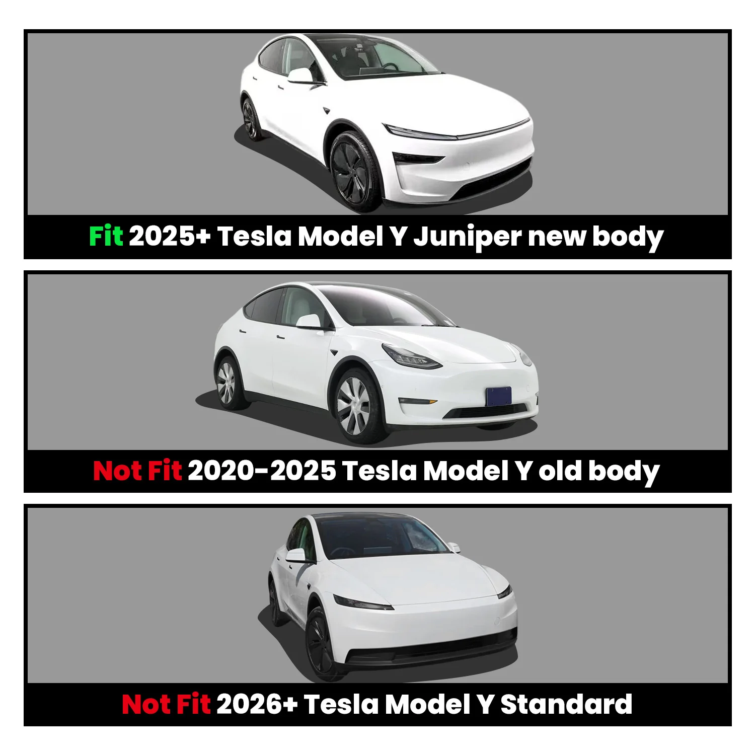 Fit for 2026 Tesla Model Y Floor Mats or Cargo or Frunk Liner or Trunk Well or Seatback Mats, Only Fit 5 seats - Image 33