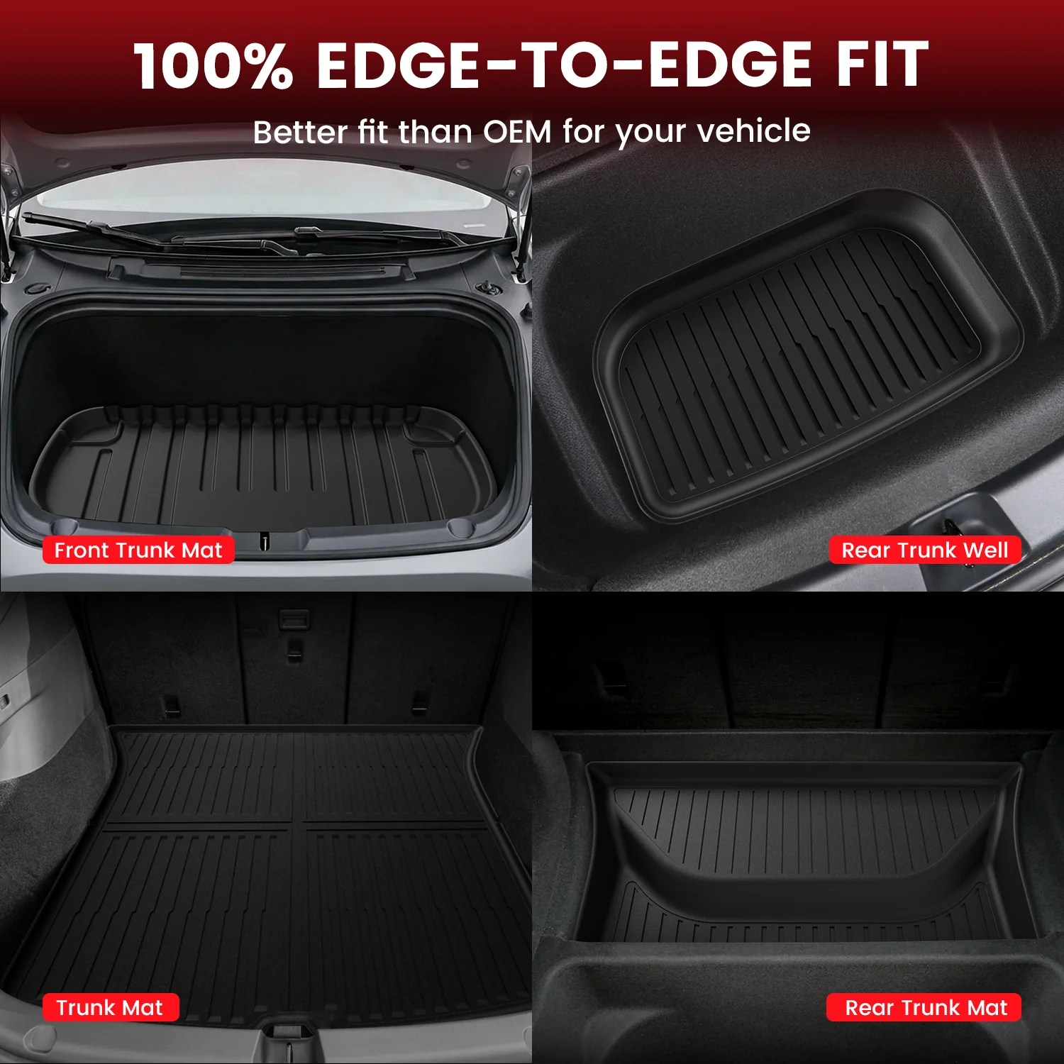 Fit for 2026 Tesla Model Y Floor Mats or Cargo or Frunk Liner or Trunk Well or Seatback Mats, Only Fit 5 seats - Image 45