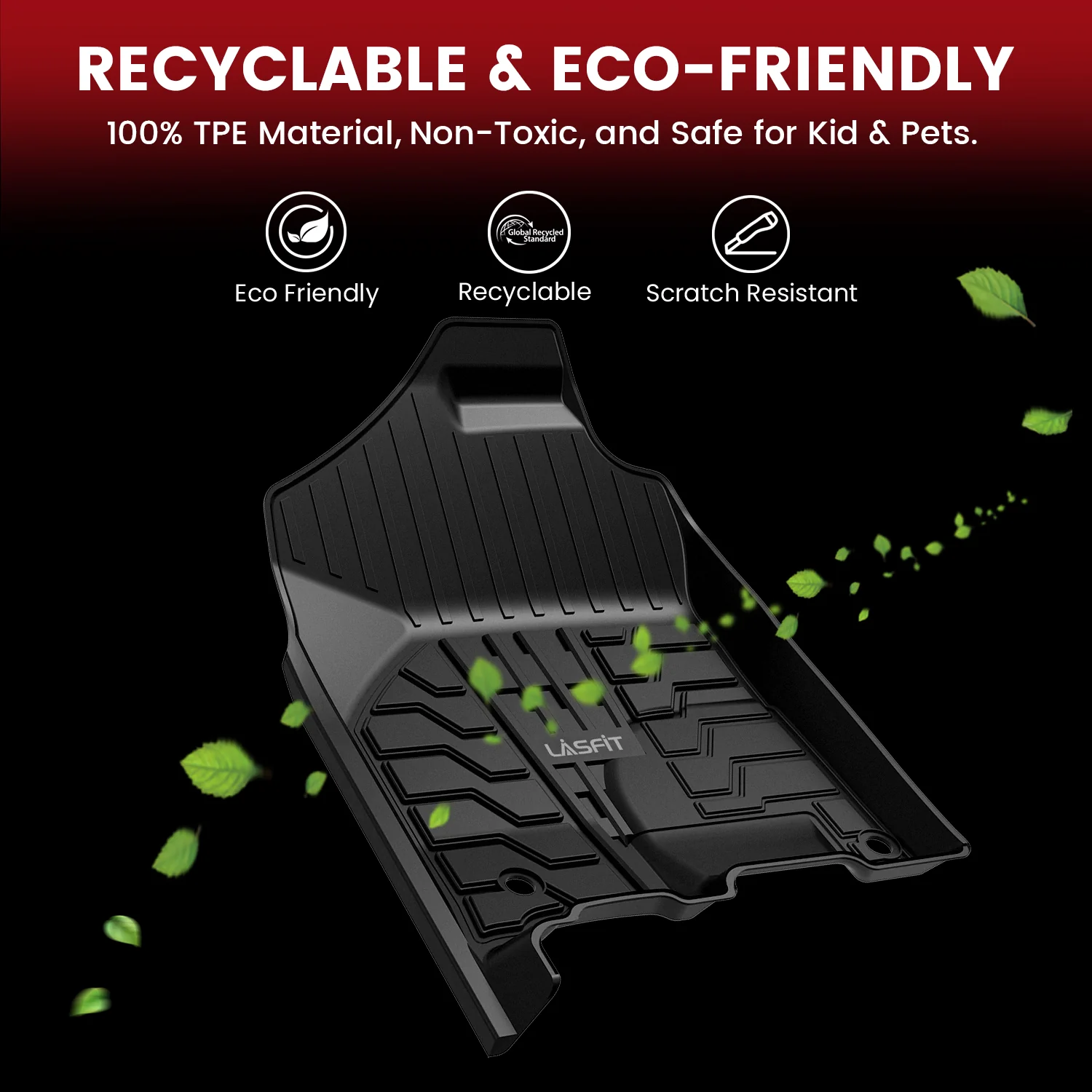 Fit for 2013-2018 Ram 2500 3500 1st & 2nd Row Floor Mats, Fit Crew Cab, Fit Carpet Floor Only - Image 8