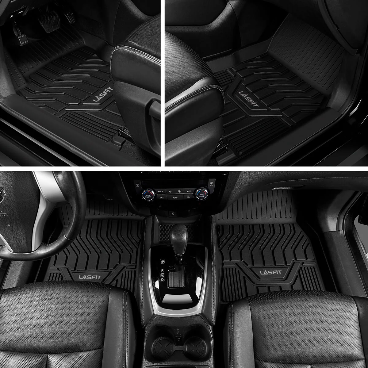 Fit for 2011-2013 Infiniti QX56 Custom Floor Mats TPE Material 1st & 2nd Row Seat - Image 3