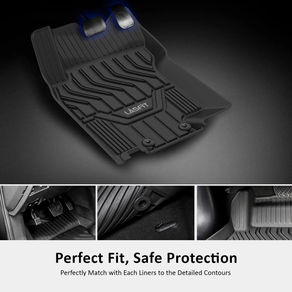 Fit for 2011-2013 Infiniti QX56 Custom Floor Mats TPE Material 1st & 2nd Row Seat - Image 7