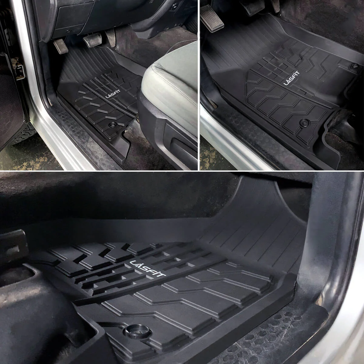 Fit for 2013-2018 Ram 2500 3500 1st & 2nd Row Floor Mats, Fit Crew Cab, Fit Carpet Floor Only - Image 4