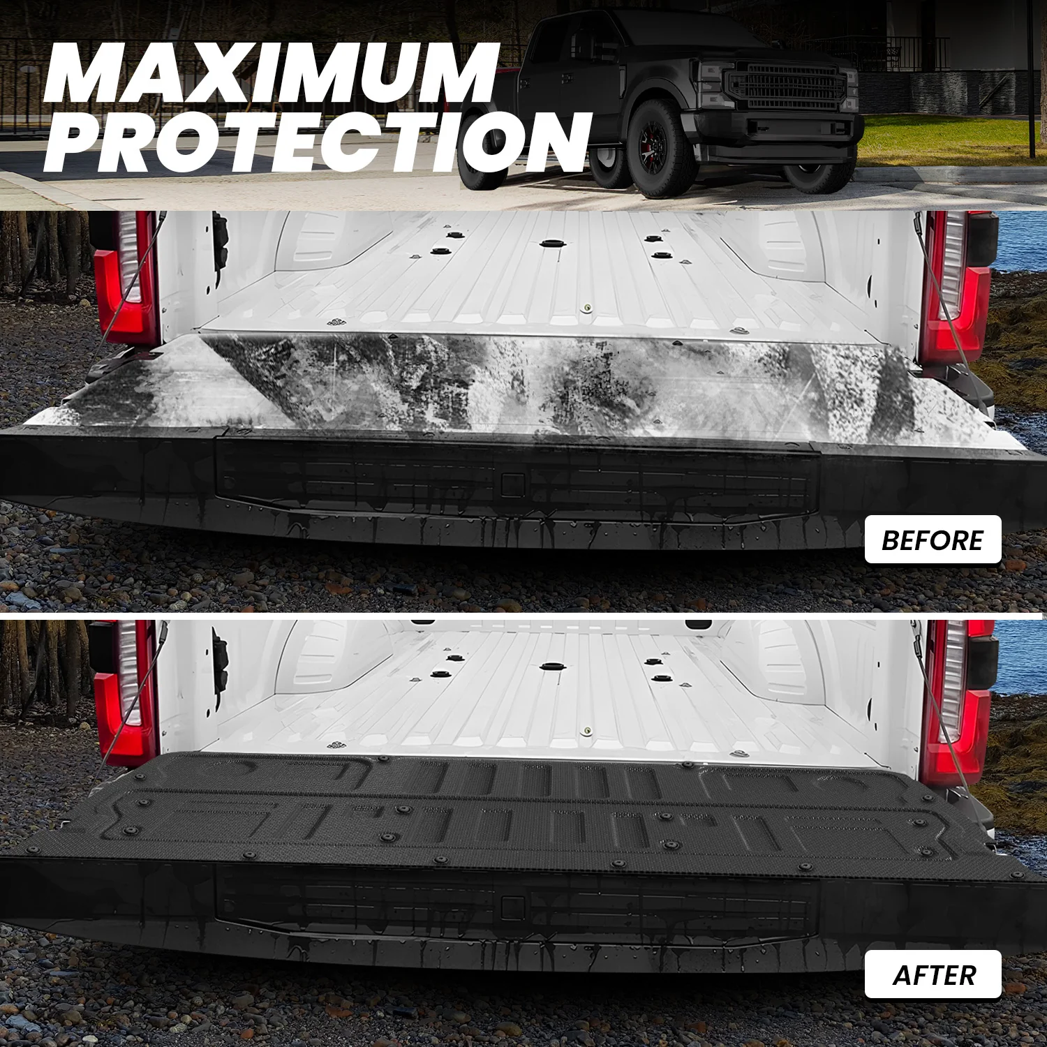 Fit for 2017-2026 Ford F-250 F-350 F-450 F-550 Super Duty Bed Mat or Tailgate Mat, Not Fit Drop-in liners - Image 13
