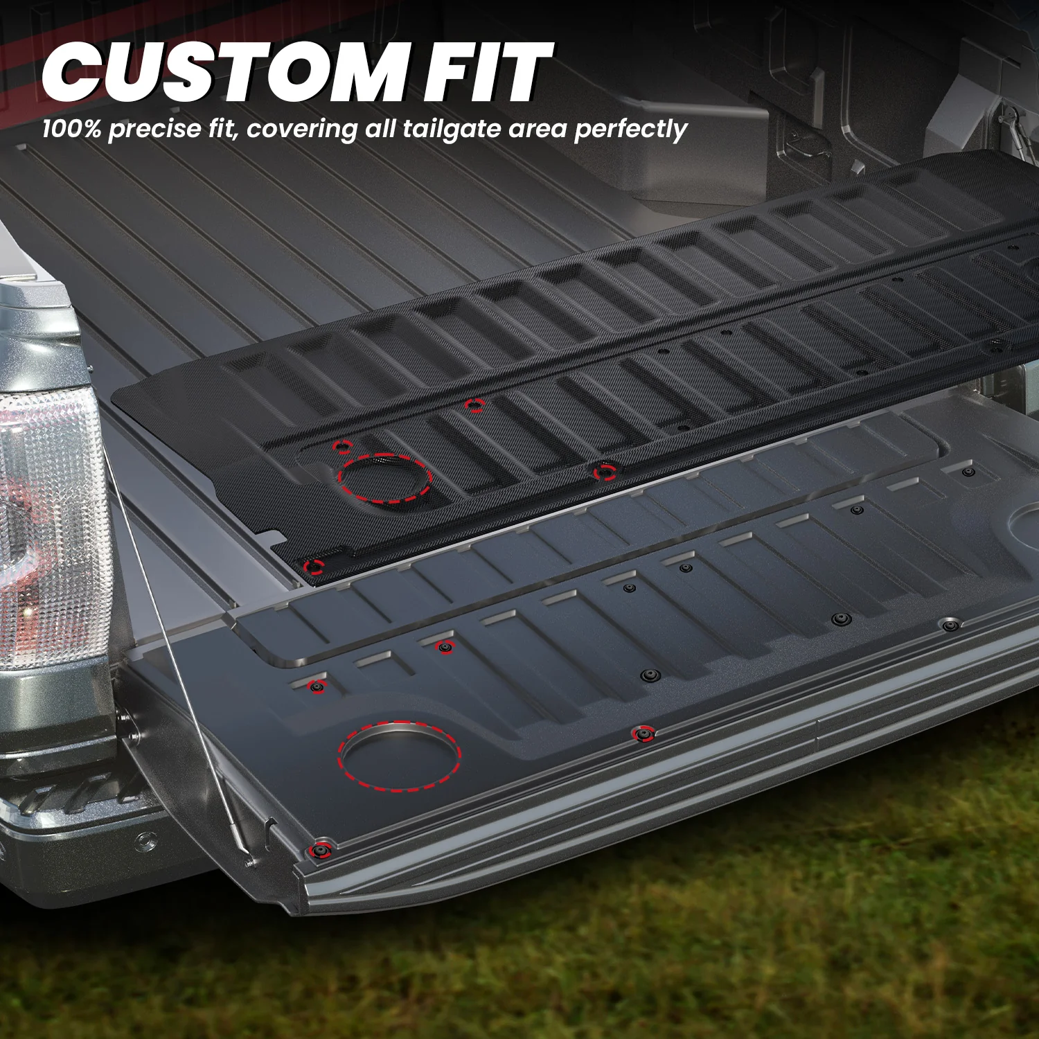 Fit for 2024-2026 Ford Ranger 5FT(59.6") Heavy Duty Truck Bed Mat or Tailgate Mat, Not Fit Drop-in liners - Image 11
