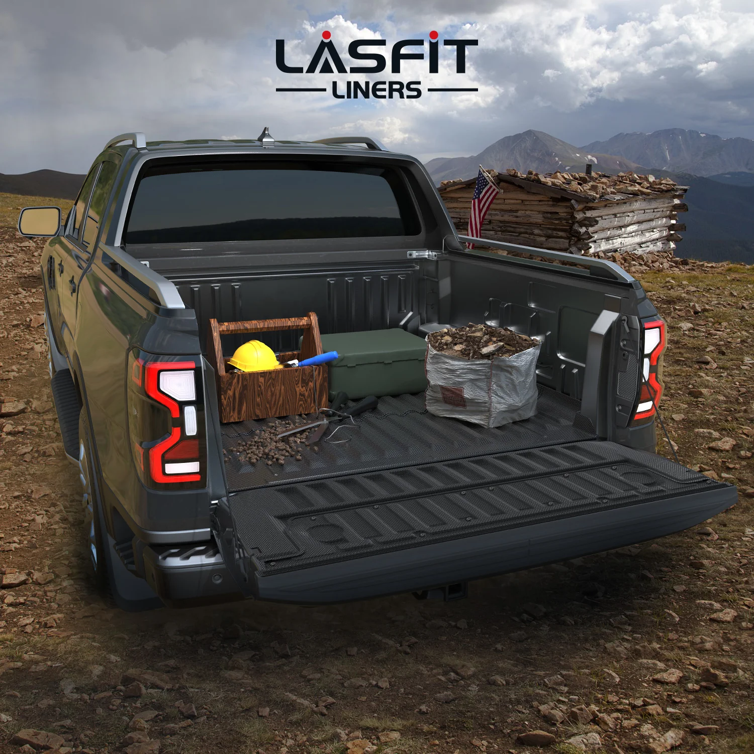 Fit for 2024-2026 Ford Ranger 5FT(59.6") Heavy Duty Truck Bed Mat or Tailgate Mat, Not Fit Drop-in liners - Image 24