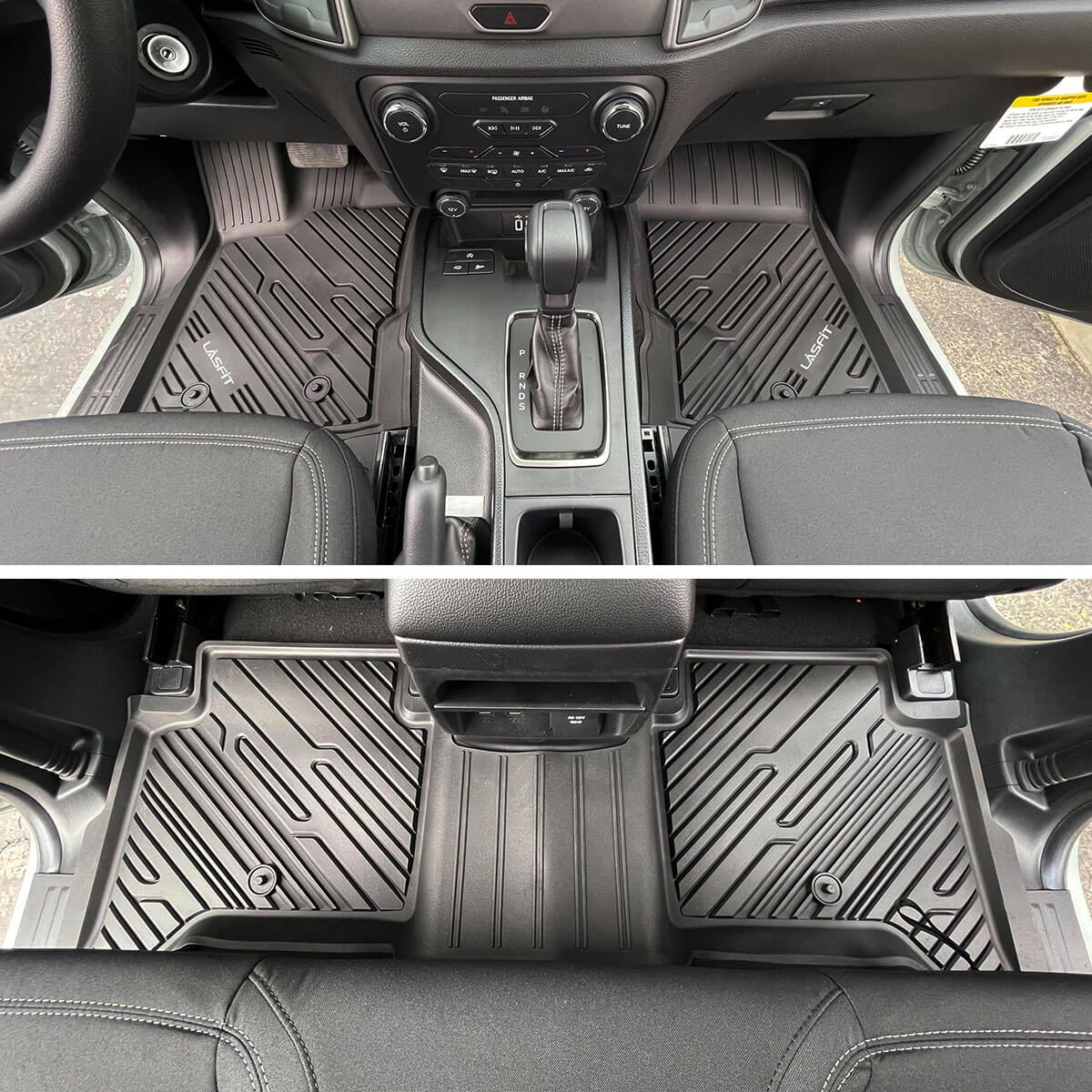 Fit for 2020-2023 Ford Ranger Floor Mats 1st & 2nd Row Seat, Fit SuperCrew ONLY - Image 12
