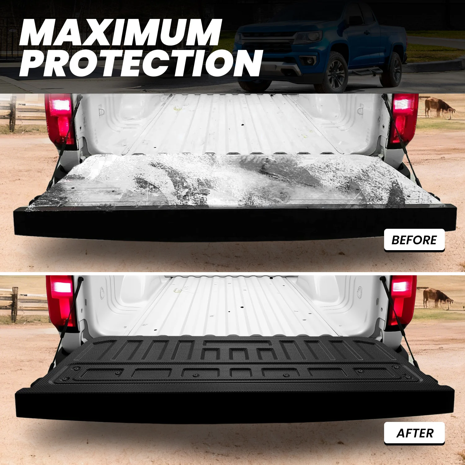 Fit for 2015-2022 GMC Canyon 5.1FT Short Bed Mat or Tailgate Mat - Image 13