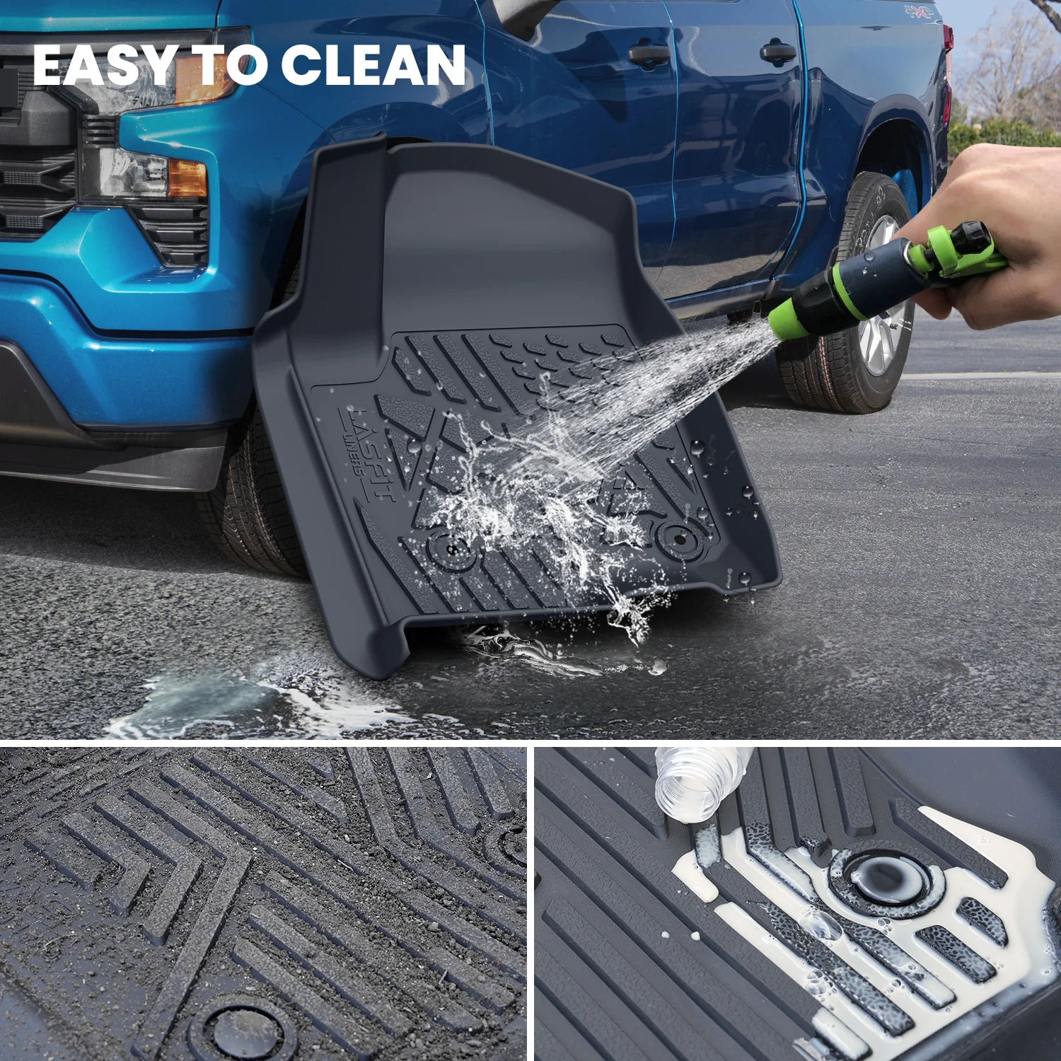 Fit for 2020-2026 Chevrolet Silverado 2500HD 3500HD Floor Mats, Fit Carpet Floor Only - Image 15